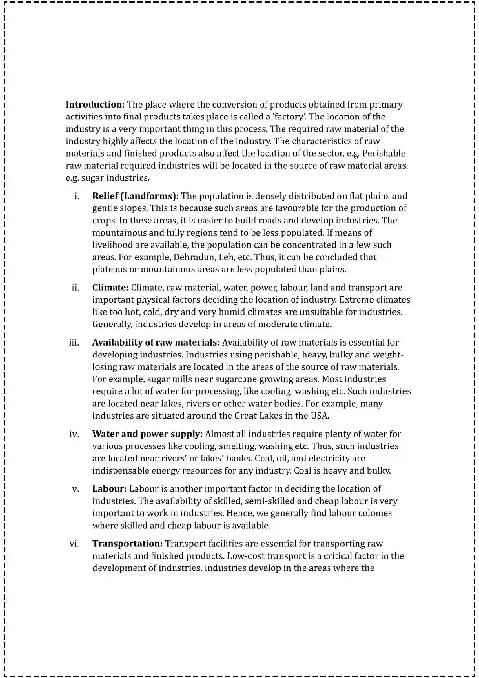 Maharashtra Board Class 12th 2025 Geography Set - 1 - Sample Paper 21