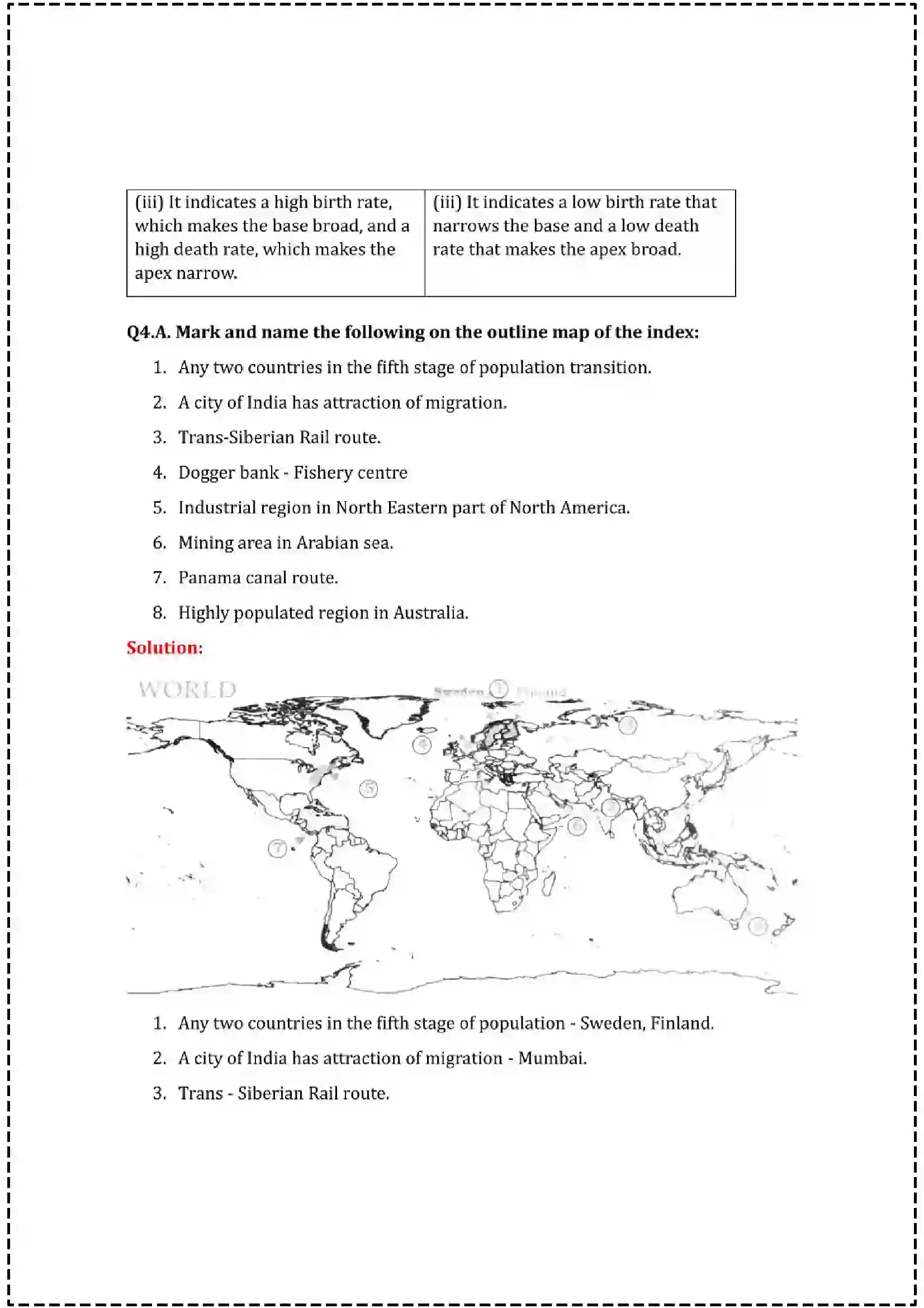 Maharashtra Board Class 12th 2025 Geography Set - 2 - Sample Paper 13