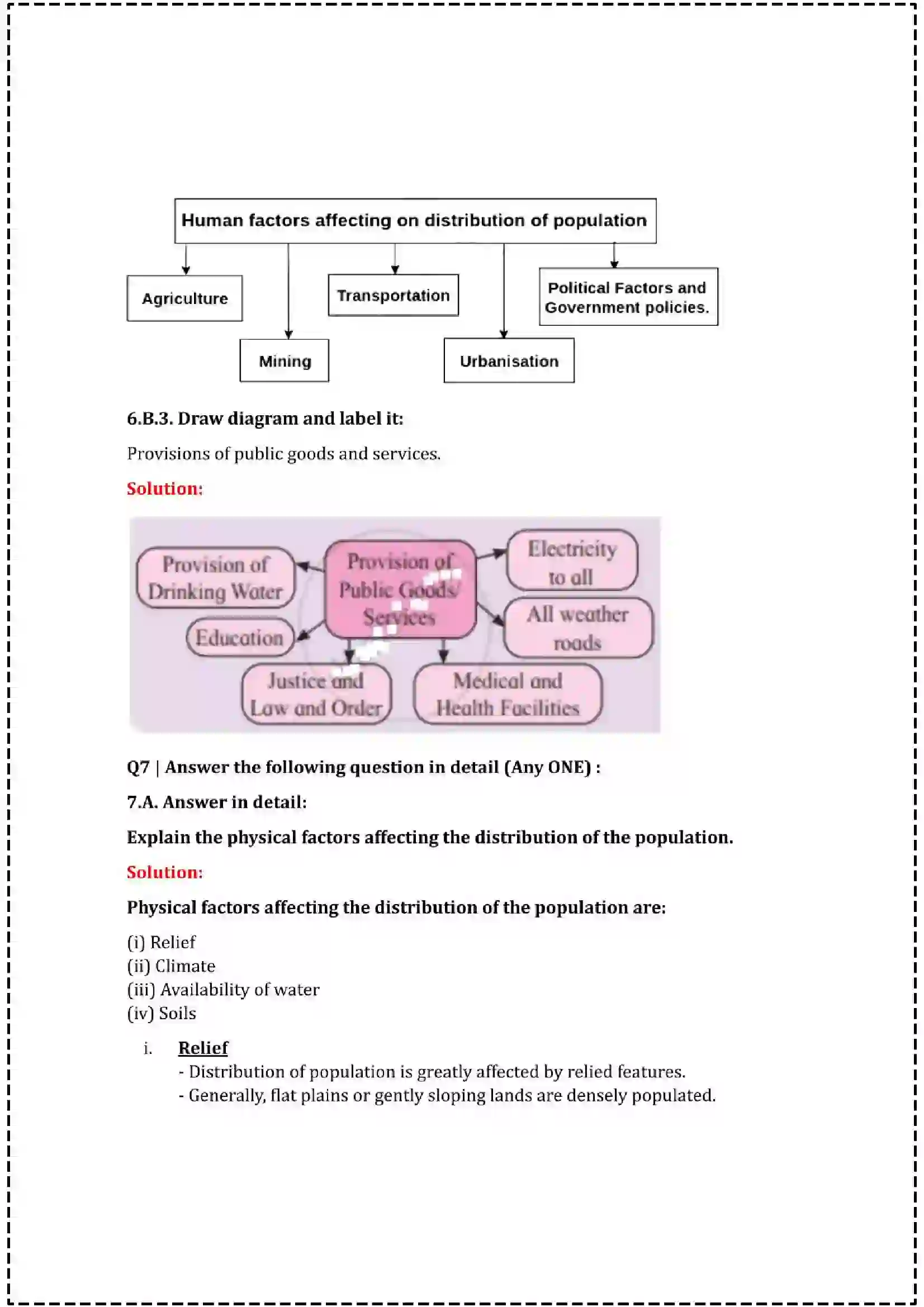 Maharashtra Board Class 12th 2025 Geography Set - 2 - Sample Paper 20
