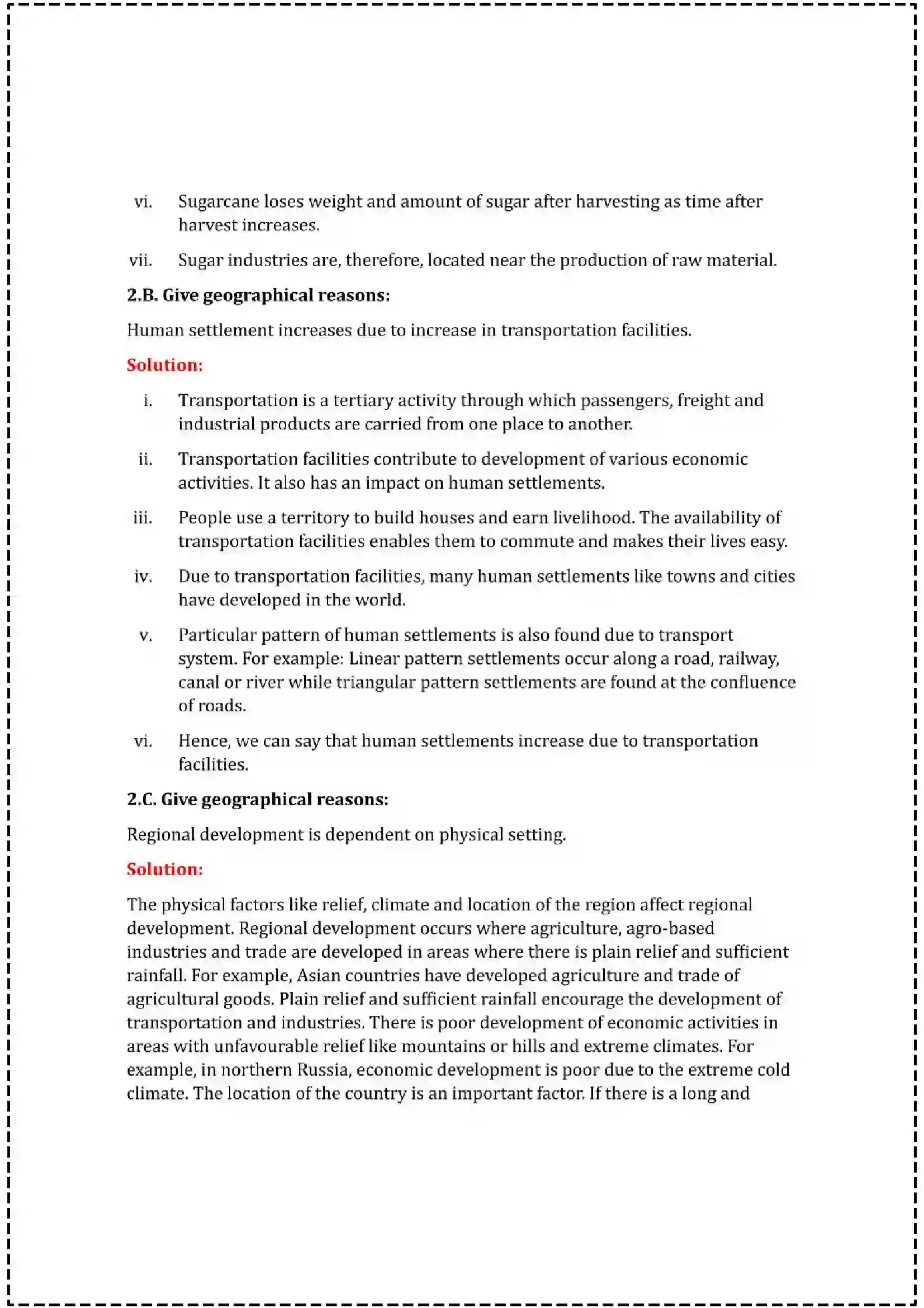 Maharashtra Board Class 12th 2025 Geography Set - 2 - Sample Paper 7