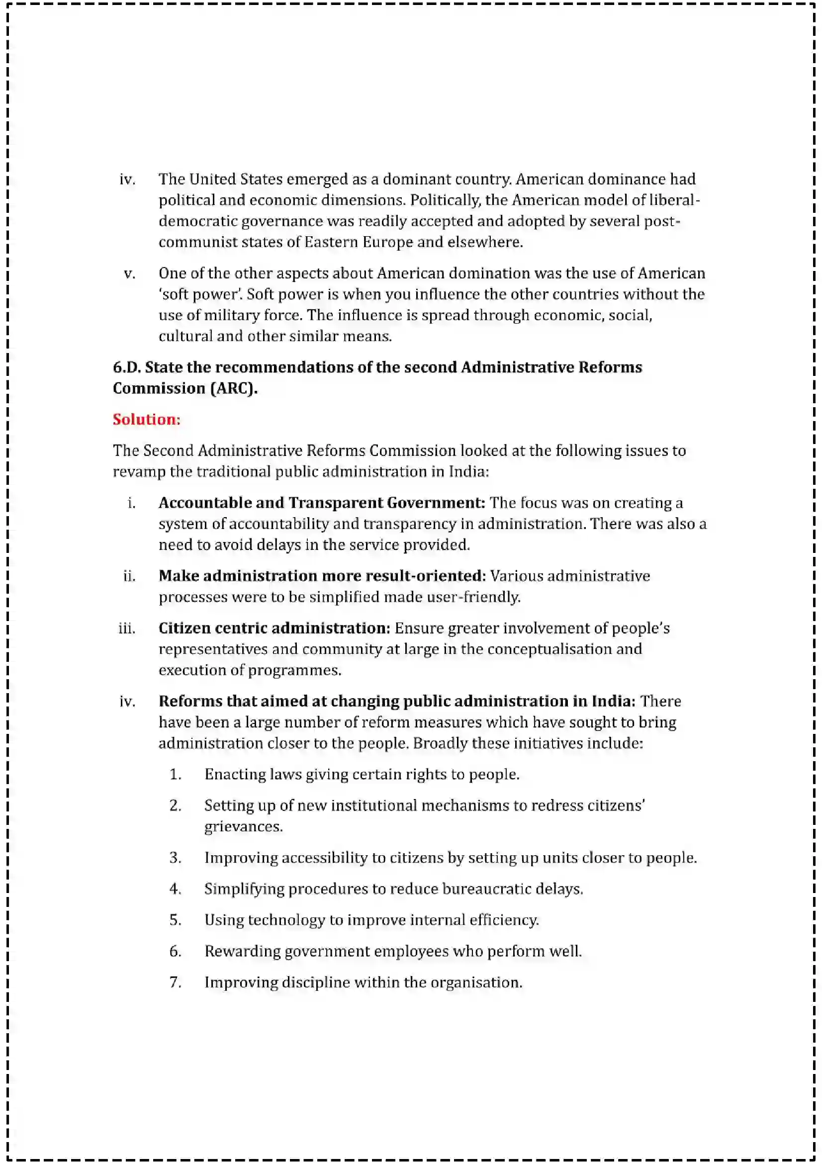 Maharashtra Board Class 12th 2025 Political Science Set - 1 - Sample Paper 16
