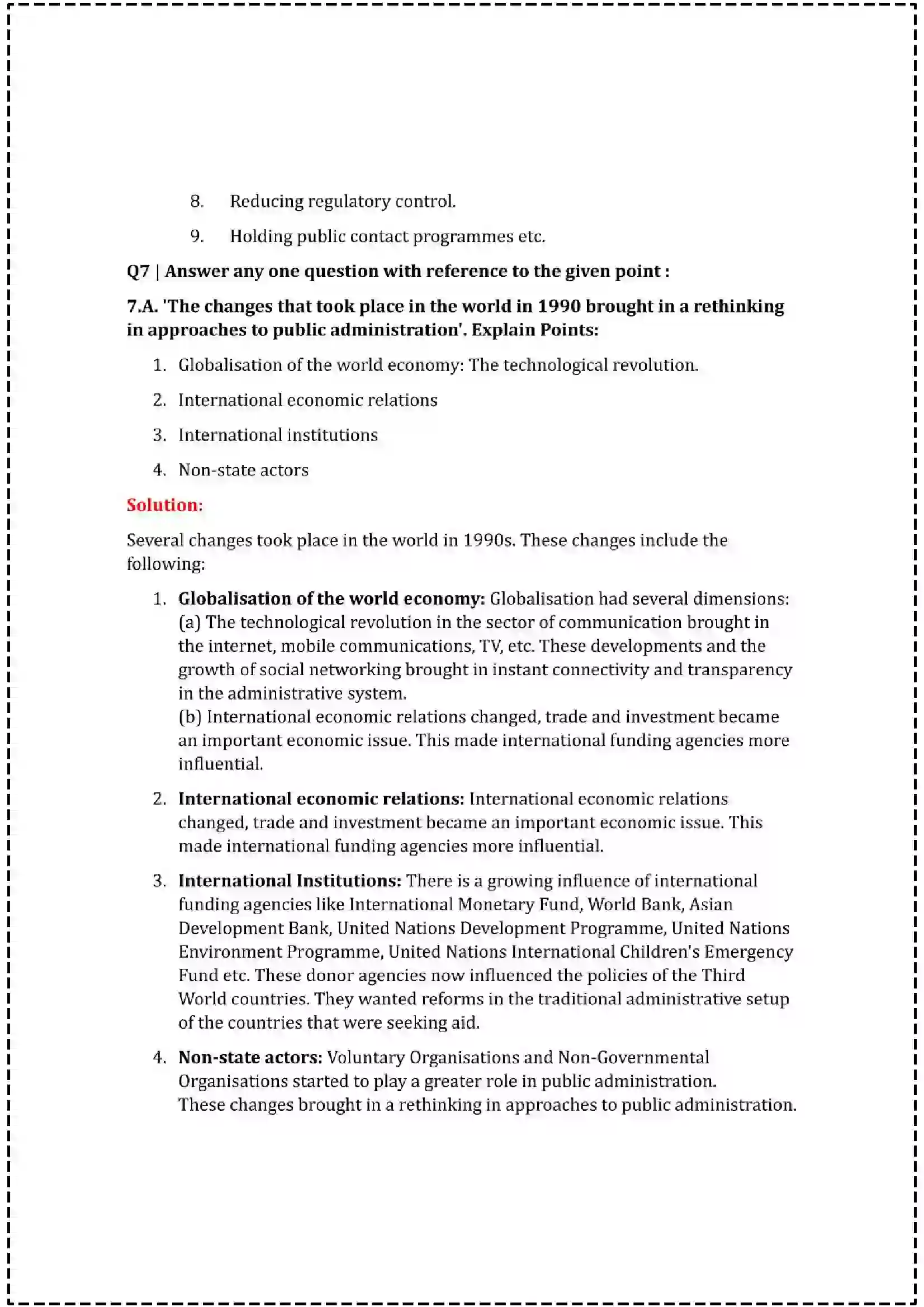 Maharashtra Board Class 12th 2025 Political Science Set - 1 - Sample Paper 17