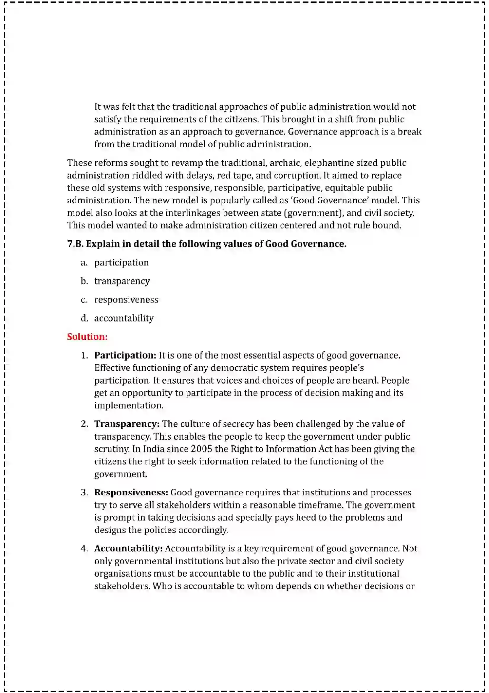 Maharashtra Board Class 12th 2025 Political Science Set - 1 - Sample Paper 18