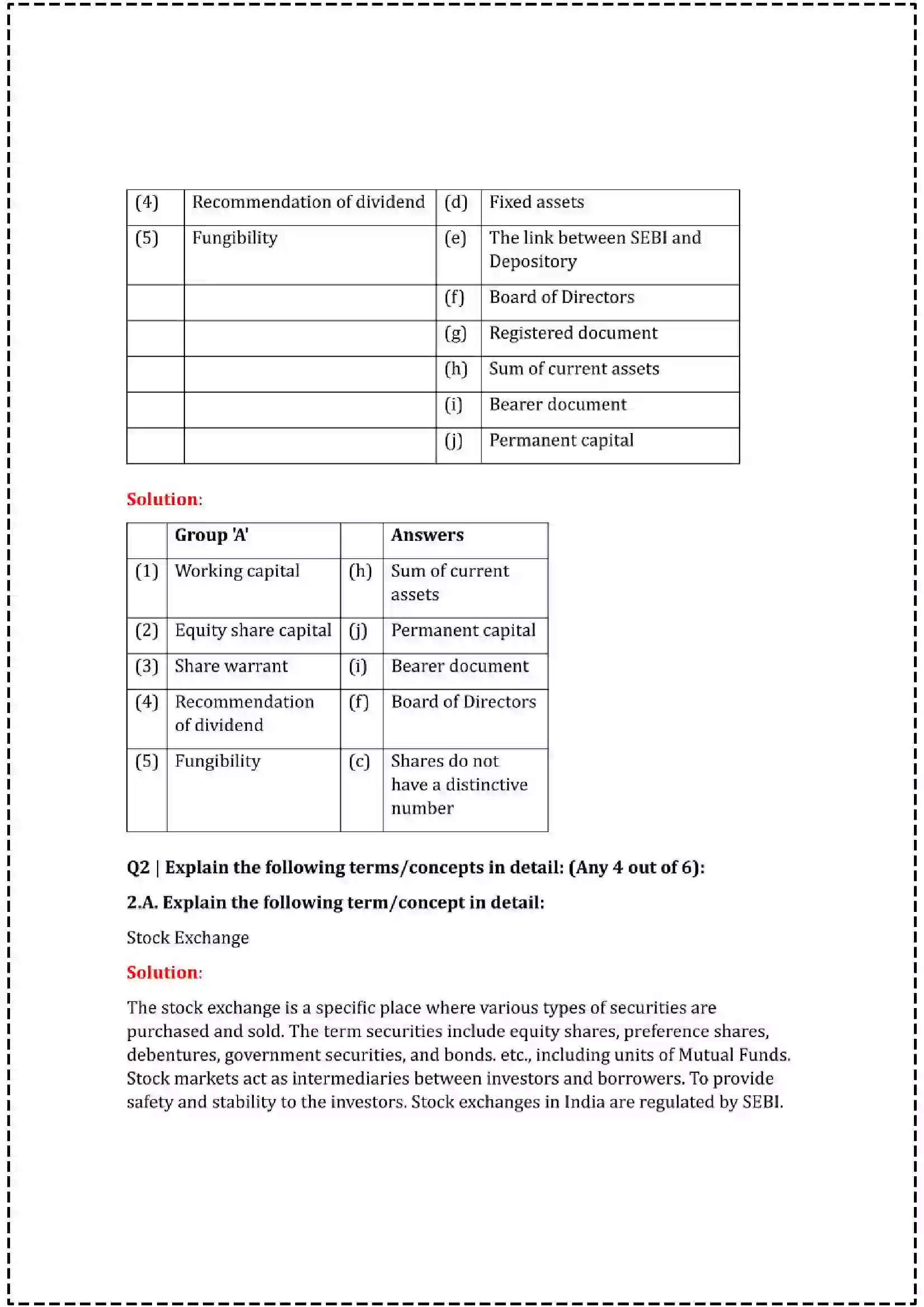 Maharashtra Board Class 12th 2025 Secretarial Practice Set - 1 - Sample Paper 5