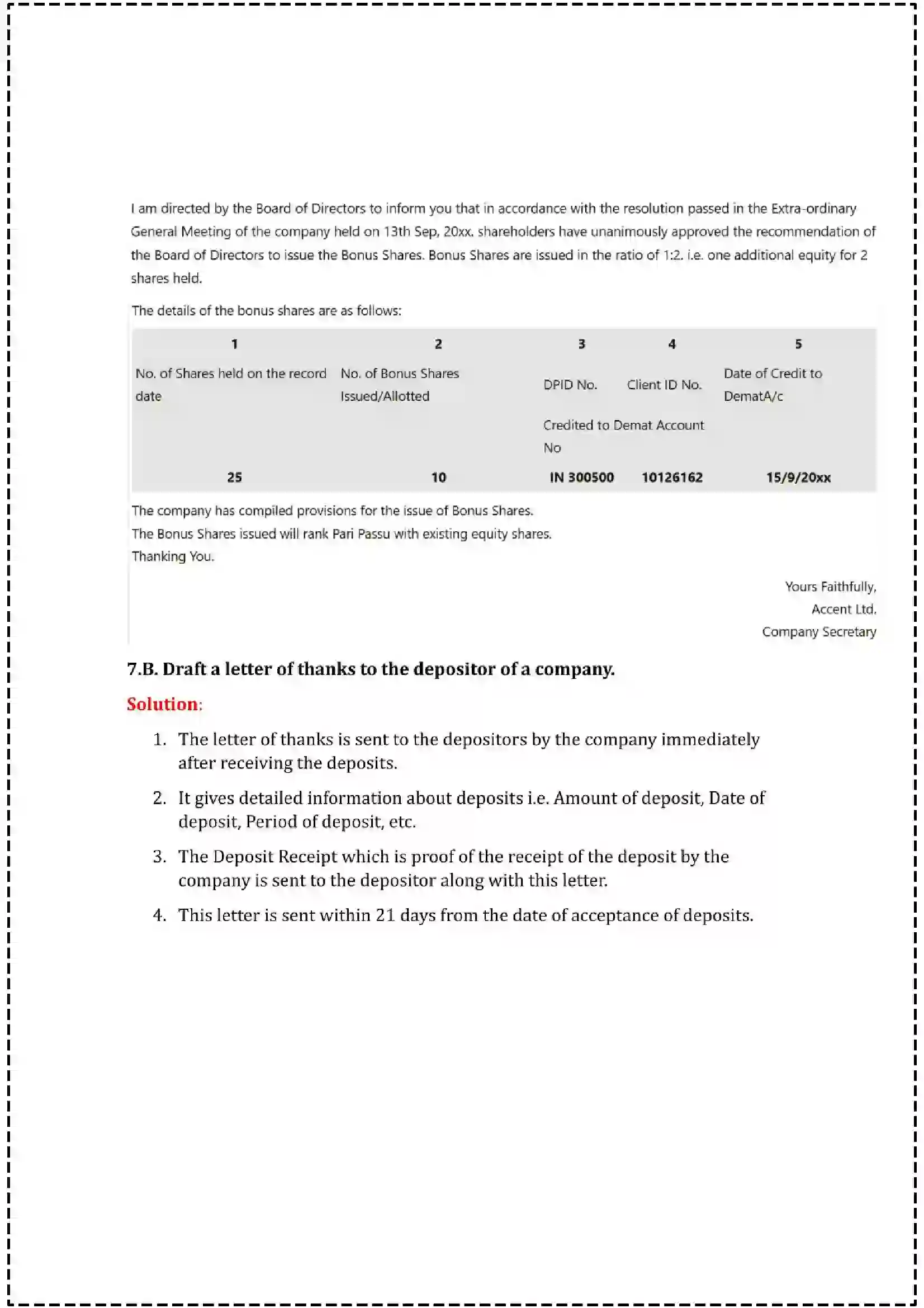 Maharashtra Board Class 12th 2025 Secretarial Practice Set - 2 - Sample Paper 17