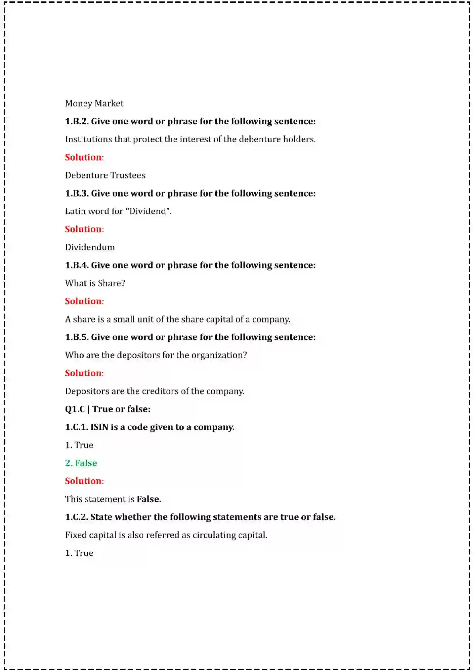 Maharashtra Board Class 12th 2025 Secretarial Practice Set - 2 - Sample Paper 3