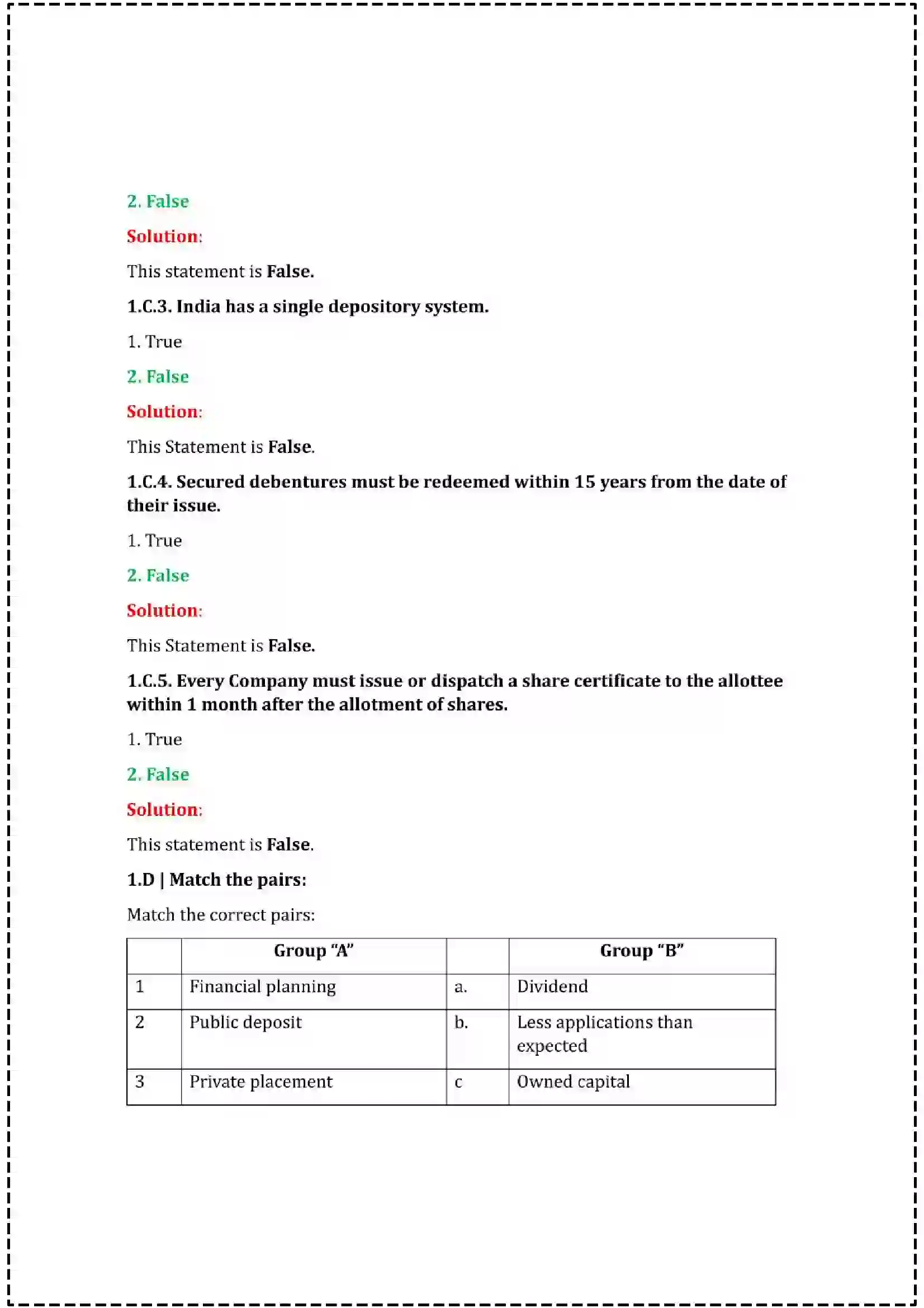 Maharashtra Board Class 12th 2025 Secretarial Practice Set - 2 - Sample Paper 4