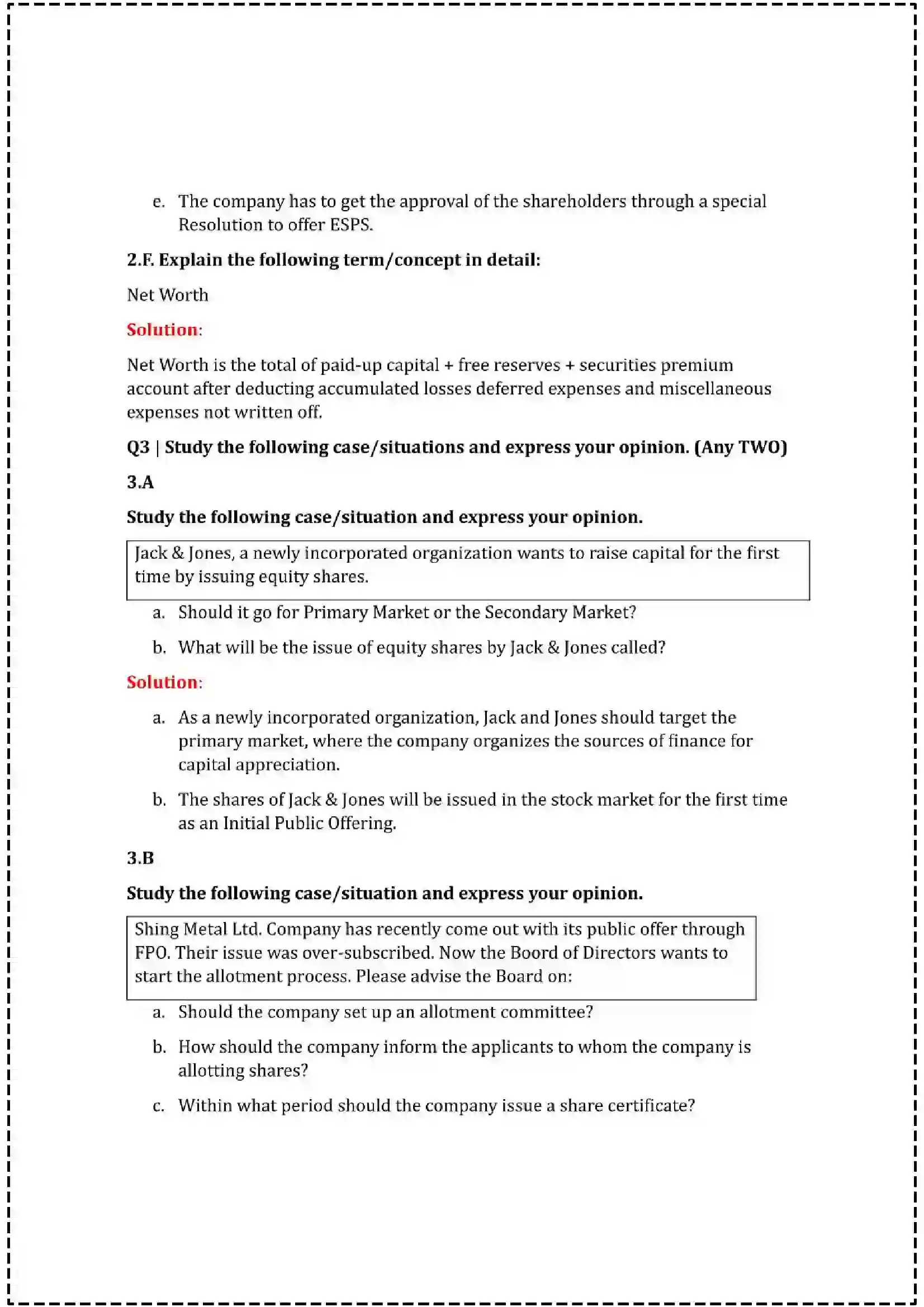 Maharashtra Board Class 12th 2025 Secretarial Practice Set - 2 - Sample Paper 7