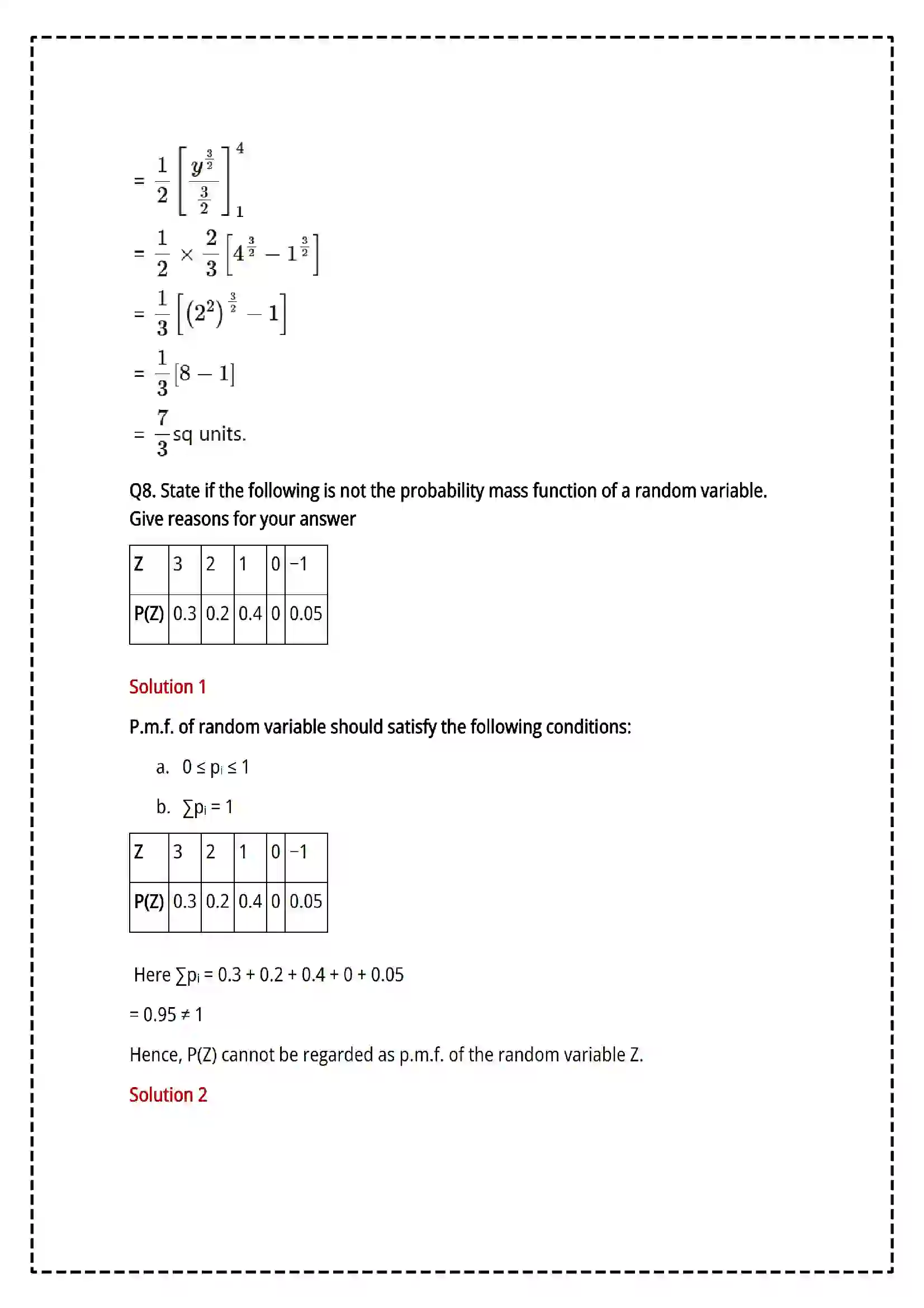 Maharashtra Board Class 12th 2025 Mathematics and Statistics Set - 2 - Sample Paper 11