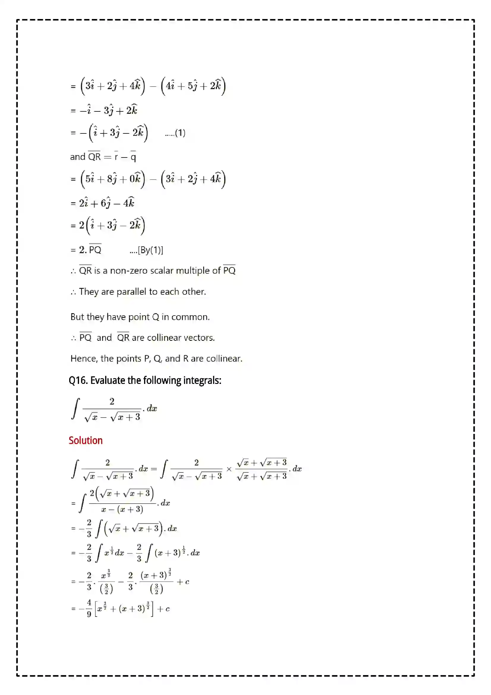Maharashtra Board Class 12th 2025 Mathematics and Statistics Set - 2 - Sample Paper 16