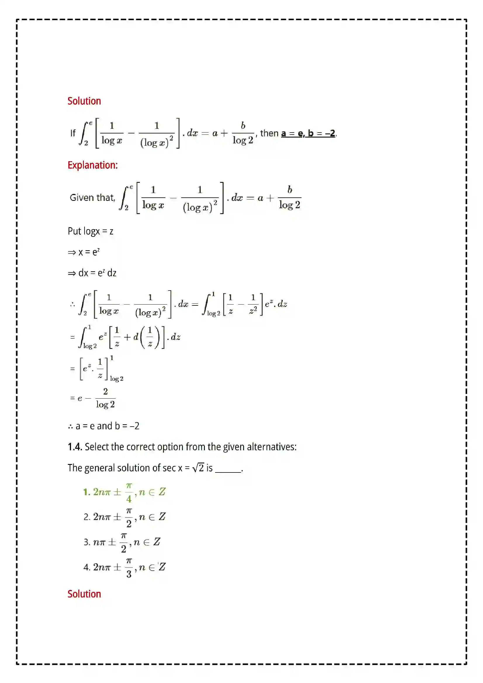 Maharashtra Board Class 12th 2025 Mathematics and Statistics Set - 2 - Sample Paper 3