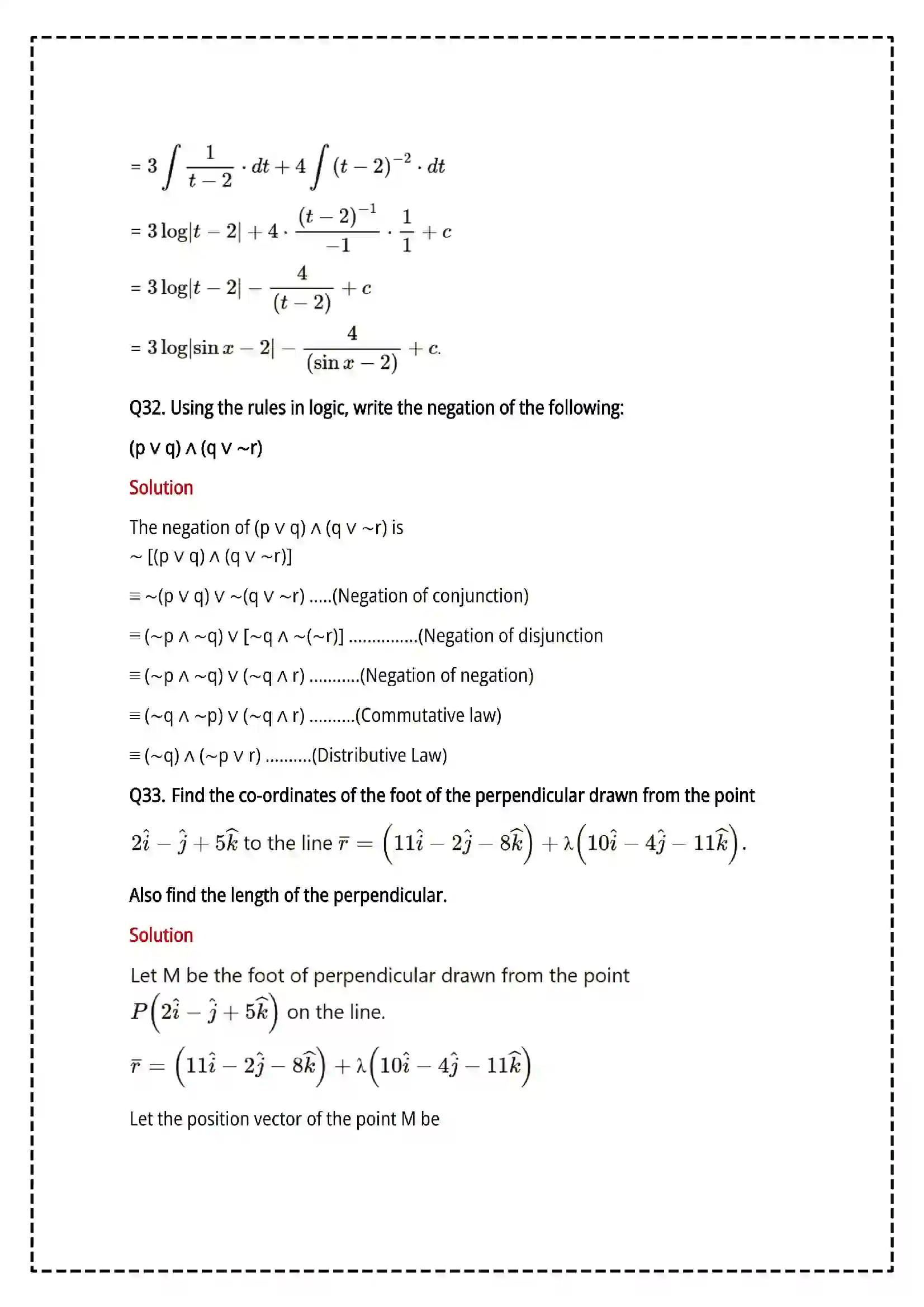 Maharashtra Board Class 12th 2025 Mathematics and Statistics Set - 2 - Sample Paper 32