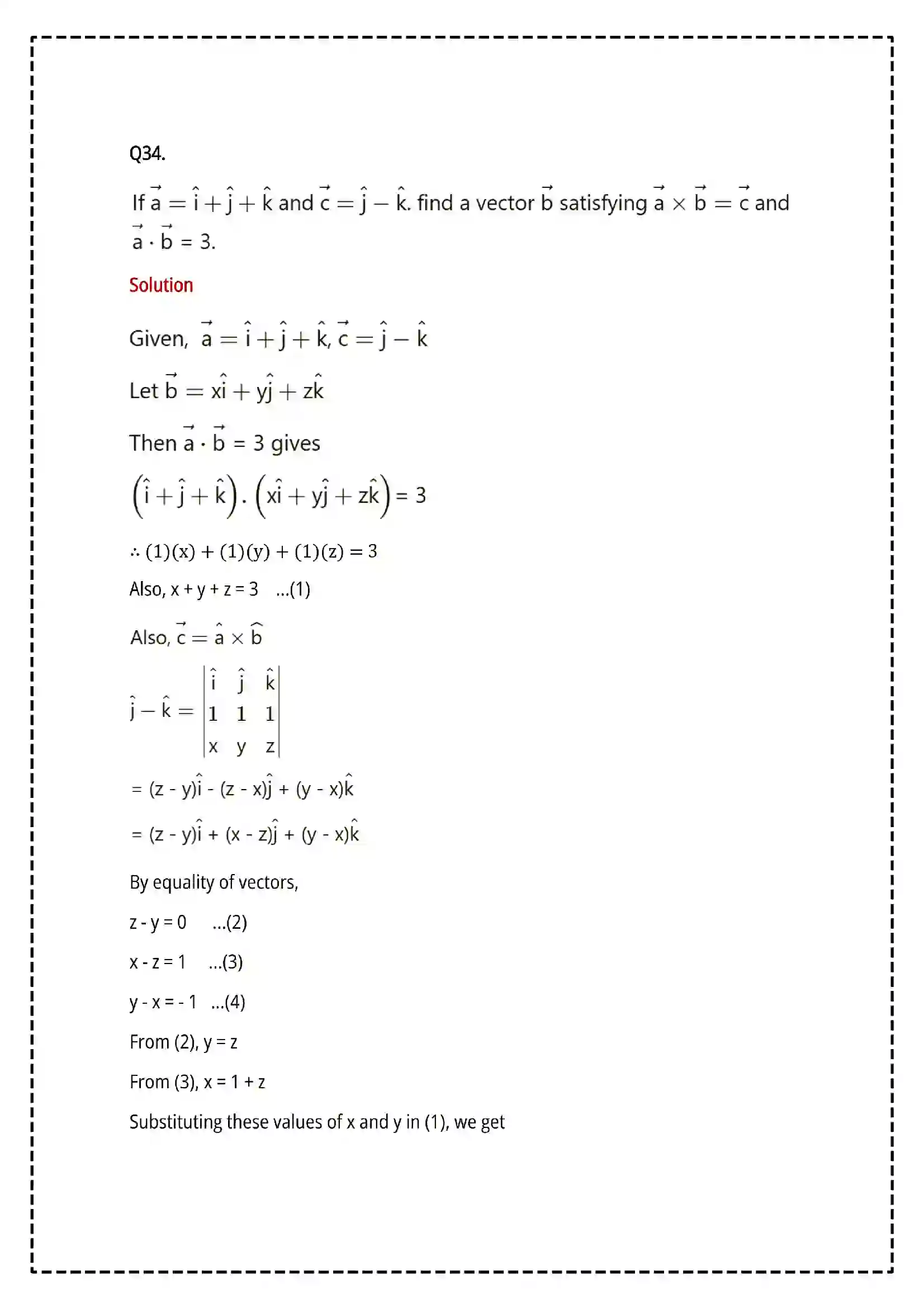 Maharashtra Board Class 12th 2025 Mathematics and Statistics Set - 2 - Sample Paper 34
