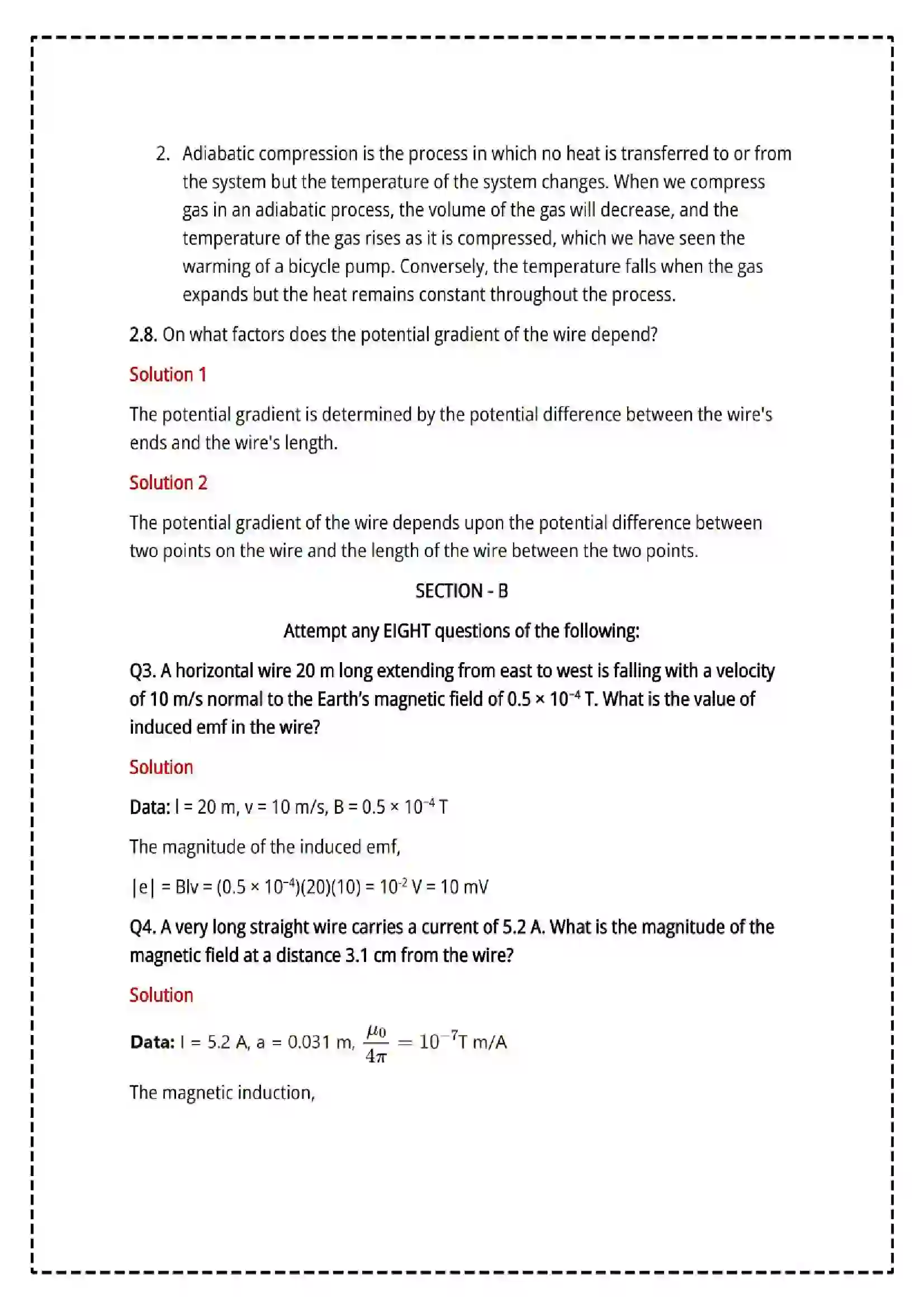 Maharashtra Board Class 12th 2025 Physics Set - 2 - Sample Paper 12