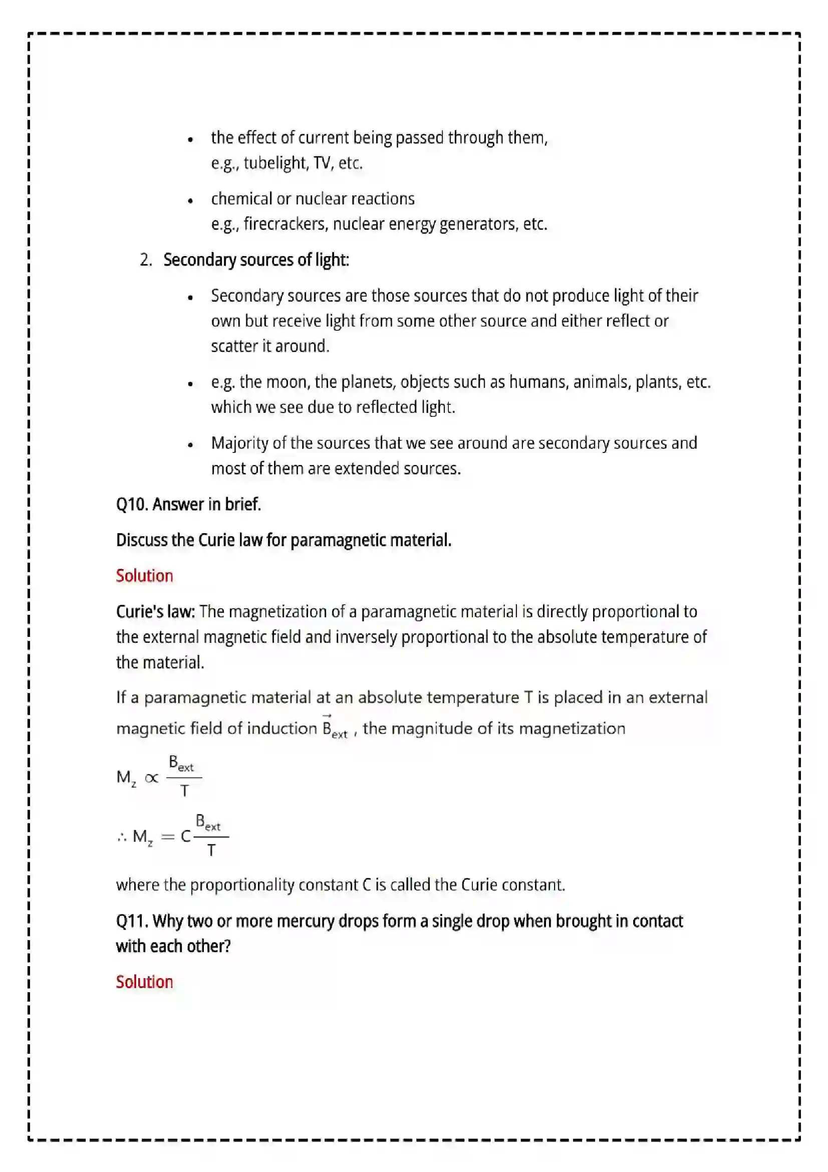 Maharashtra Board Class 12th 2025 Physics Set - 2 - Sample Paper 15