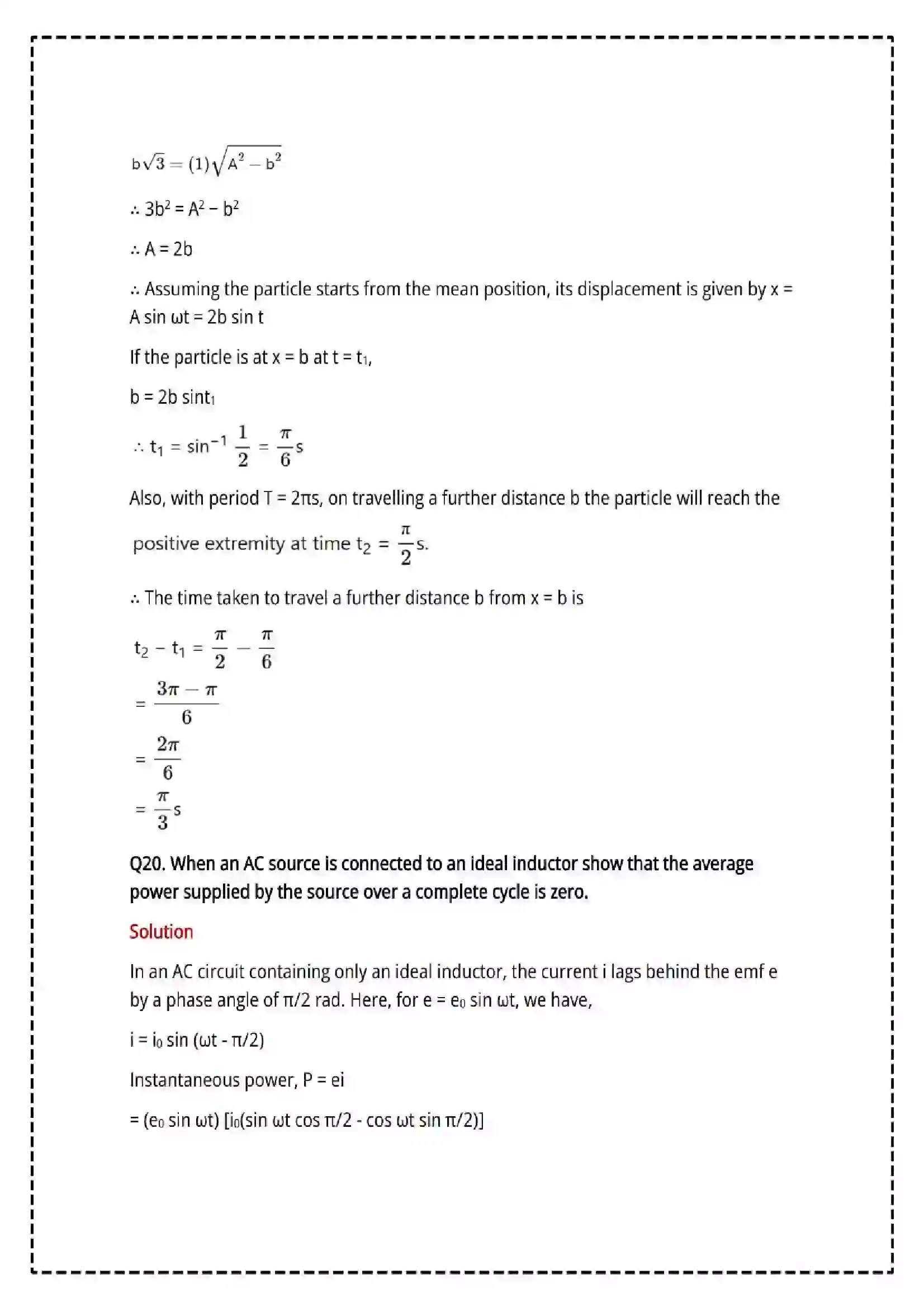 Maharashtra Board Class 12th 2025 Physics Set - 2 - Sample Paper 22