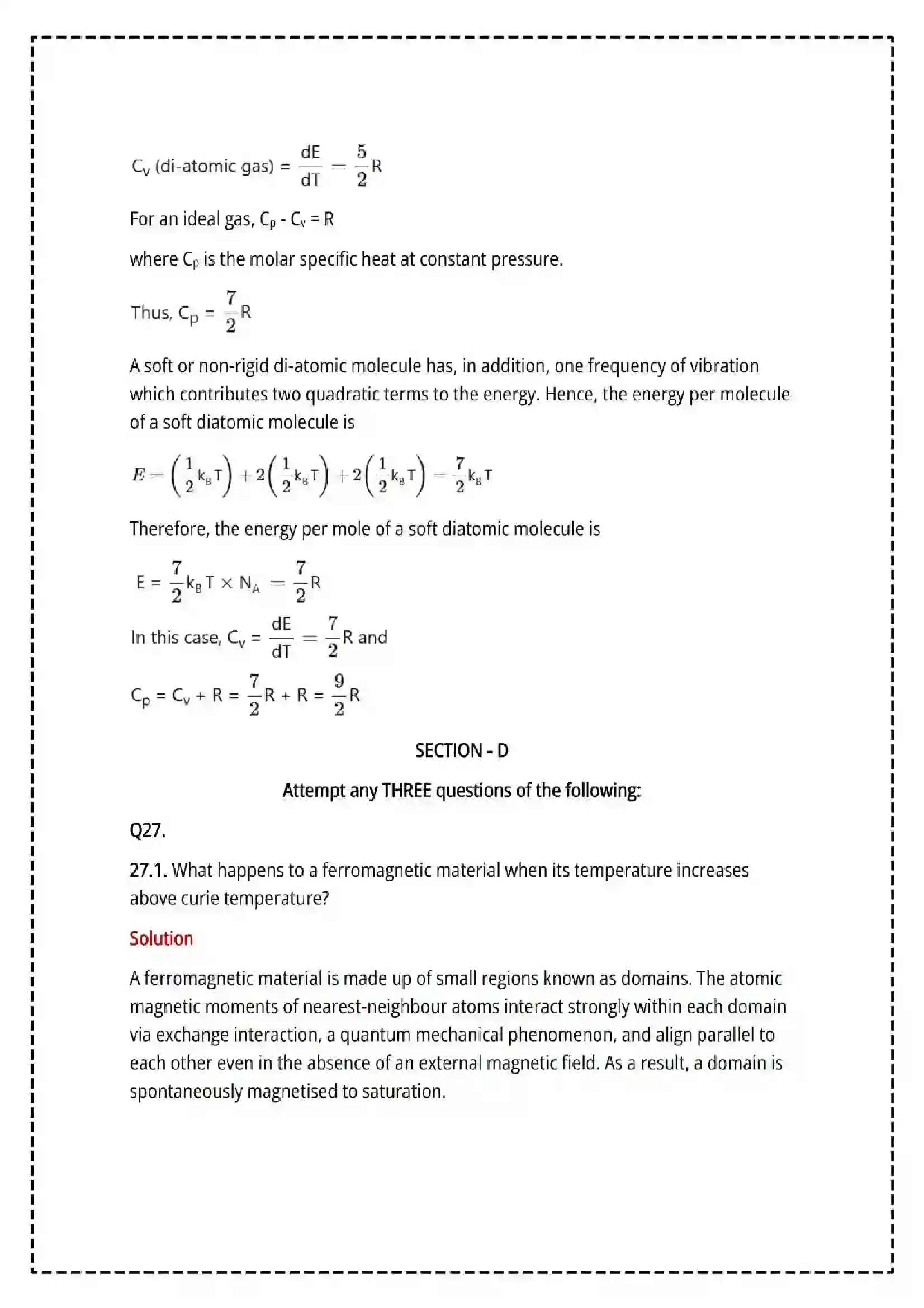 Maharashtra Board Class 12th 2025 Physics Set - 2 - Sample Paper 33