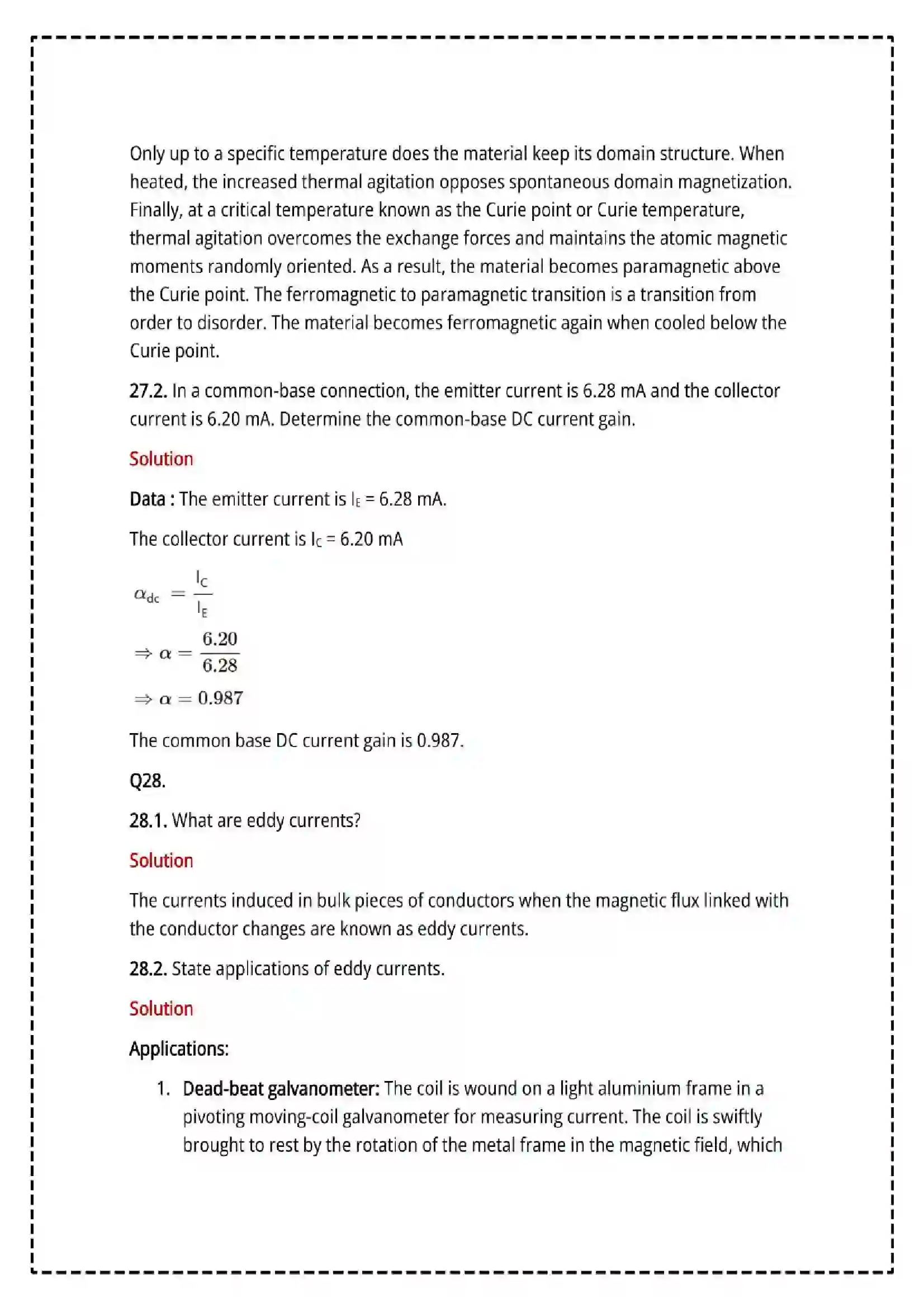 Maharashtra Board Class 12th 2025 Physics Set - 2 - Sample Paper 34