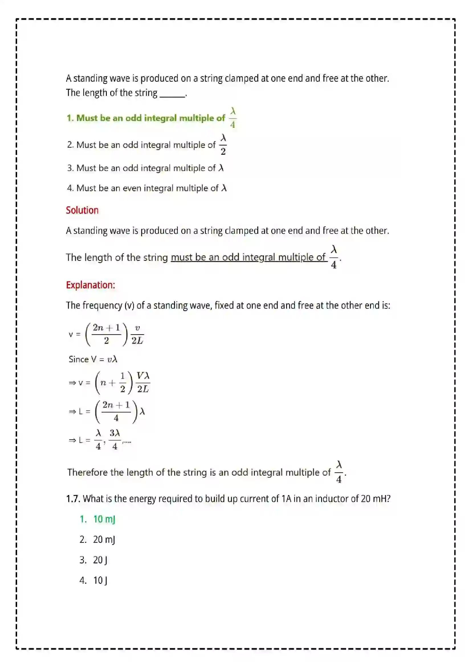 Maharashtra Board Class 12th 2025 Physics Set - 2 - Sample Paper 6