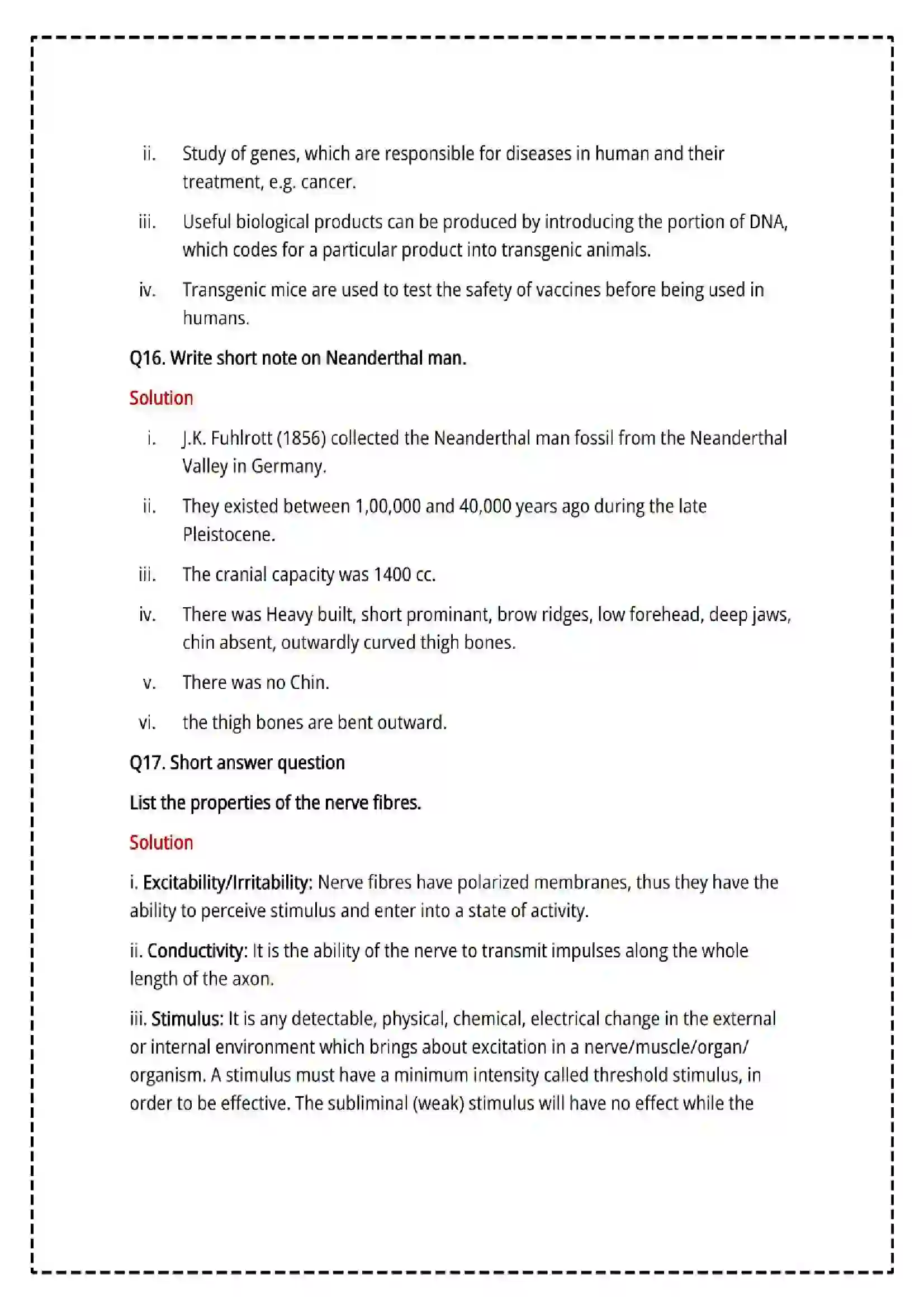 Maharashtra Board Class 12th 2025 Biology Set - 2 - Sample Paper 12