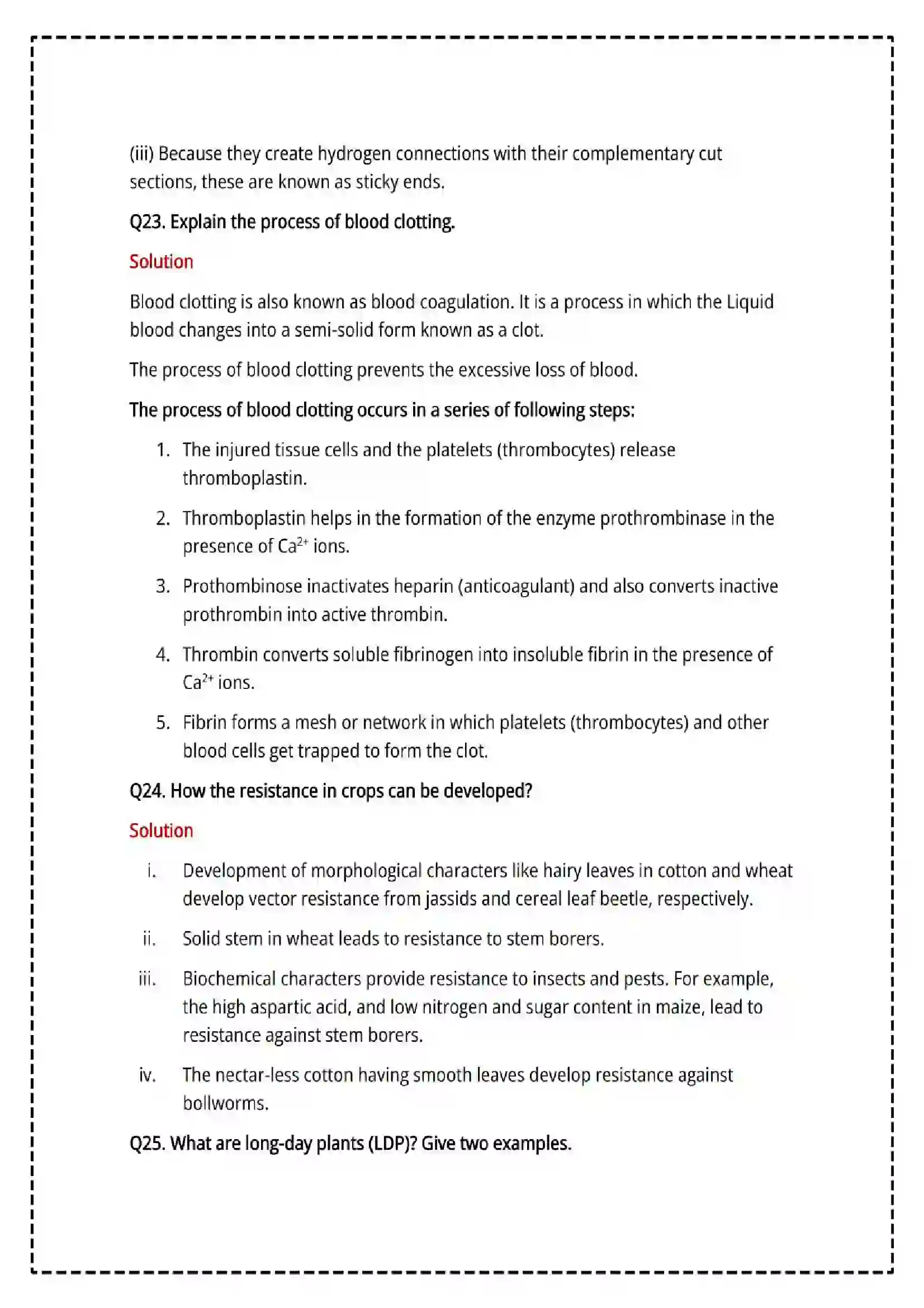 Maharashtra Board Class 12th 2025 Biology Set - 2 - Sample Paper 16