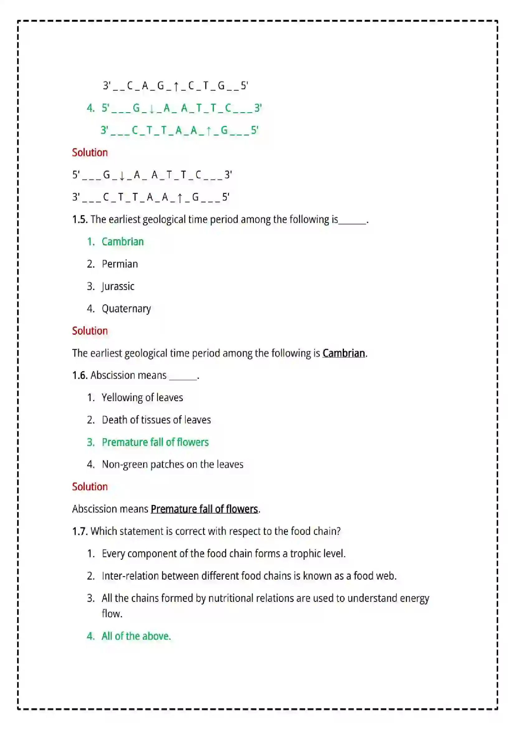 Maharashtra Board Class 12th 2025 Biology Set - 2 - Sample Paper 3