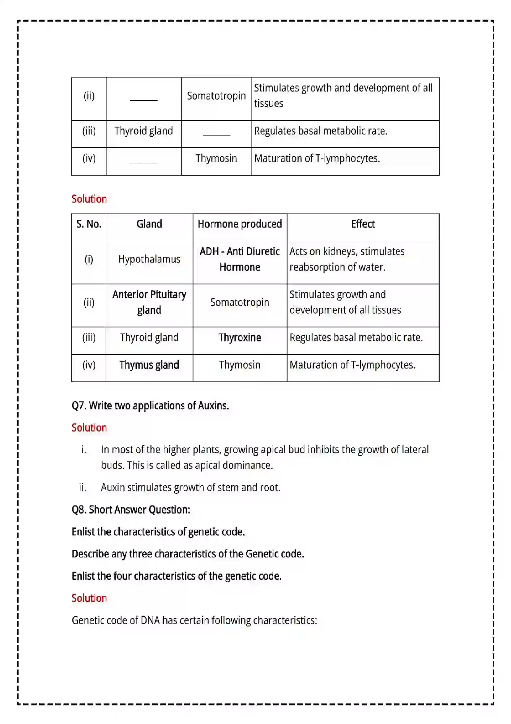 Maharashtra Board Class 12th 2025 Biology Set - 2 - Sample Paper 8