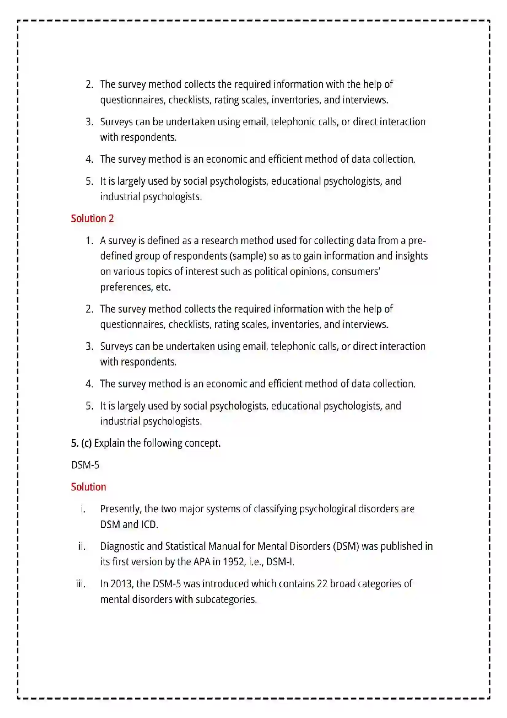 Maharashtra Board Class 12th 2025 Psychology Set - 2 - Sample Paper 16