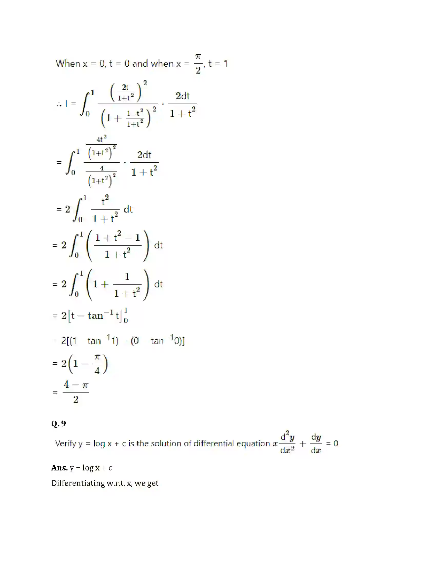 Maharashtra Board Class 12th 2025 Maths Set 1 Sample Paper 10