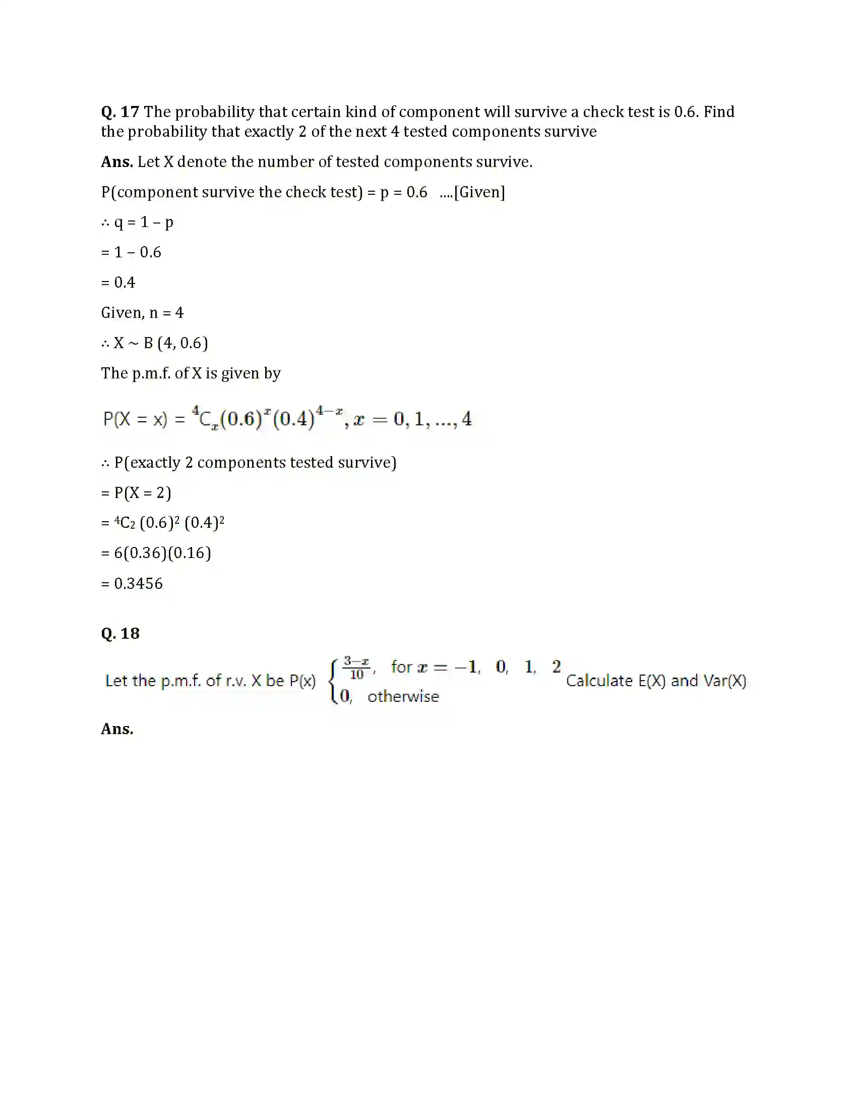 Maharashtra Board Class 12th 2025 Maths Set 1 Sample Paper 17