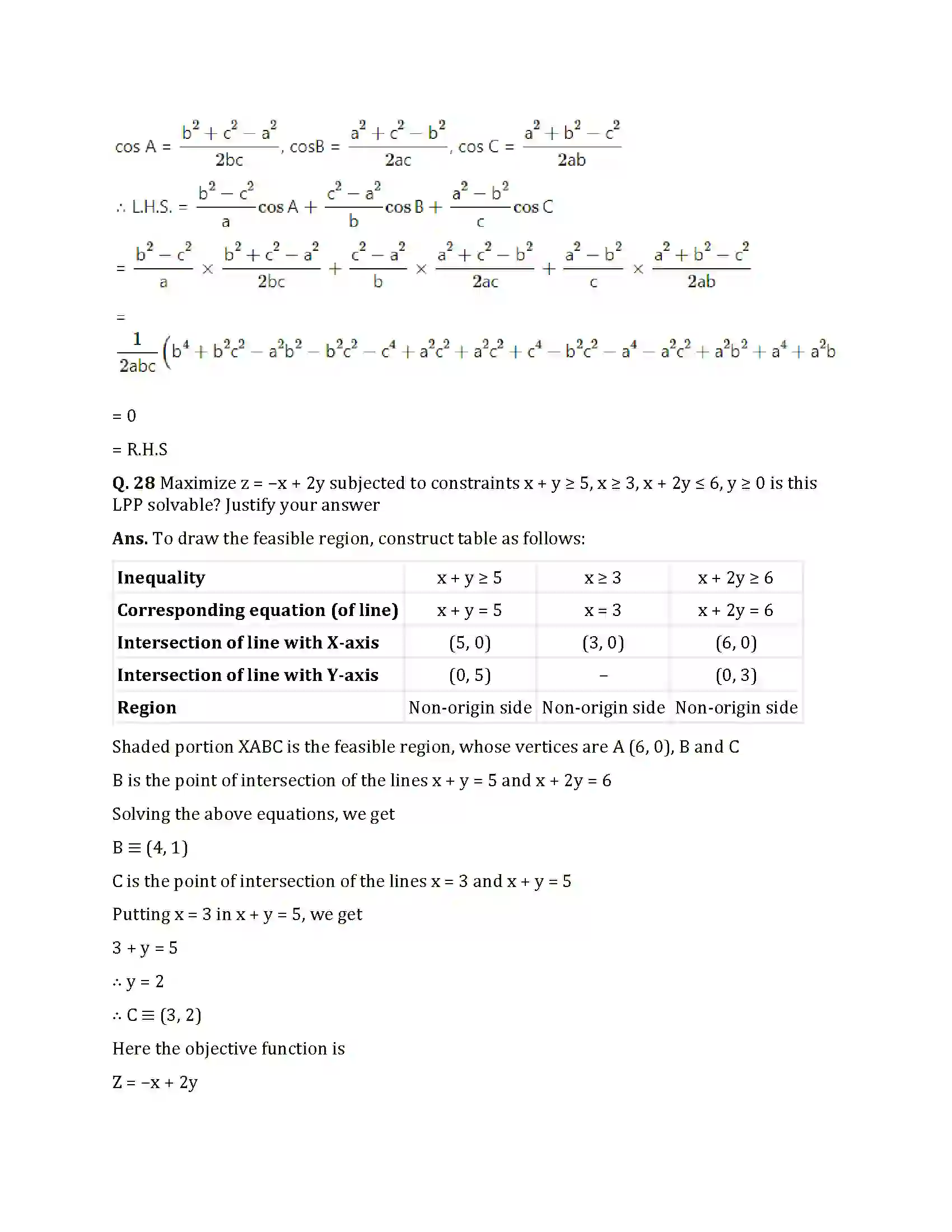 Maharashtra Board Class 12th 2025 Maths Set 1 Sample Paper 26