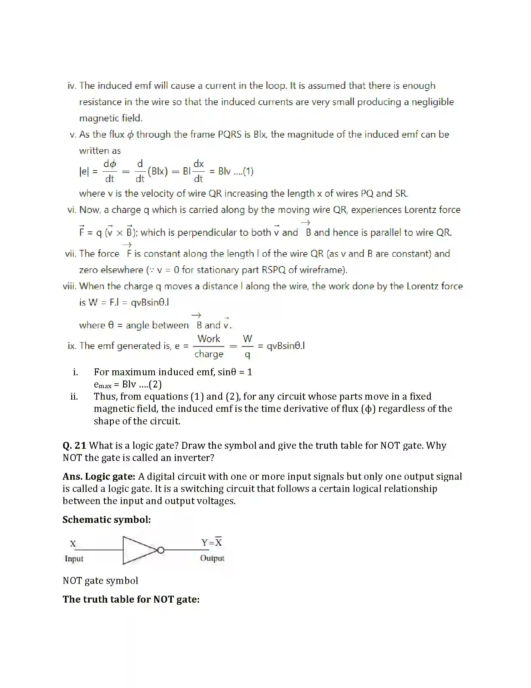 Maharashtra Board Class 12th 2025 Physics Set 1 Sample Paper 18