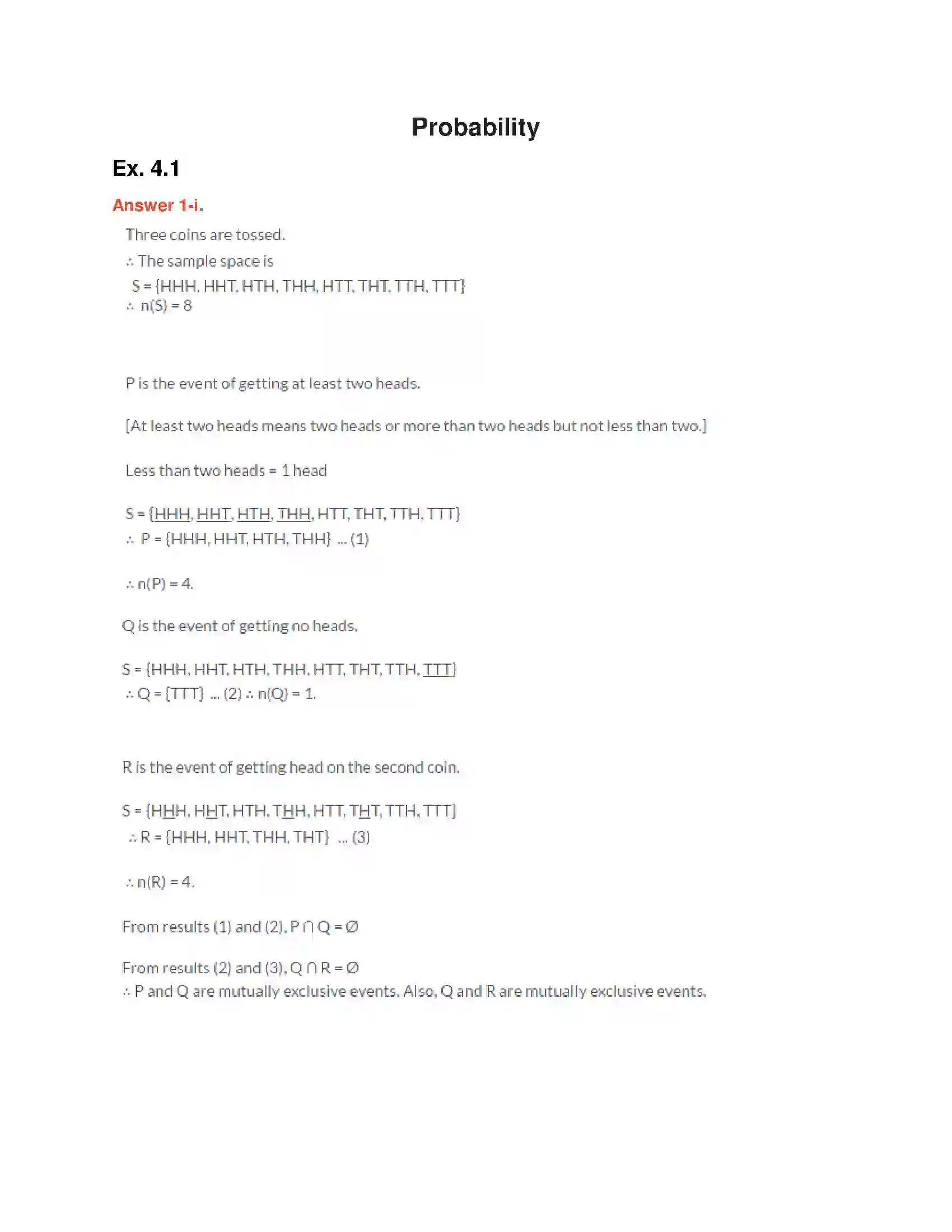 Maharashtra Board Class 10th Algebra - English Medium Probability Solution 1