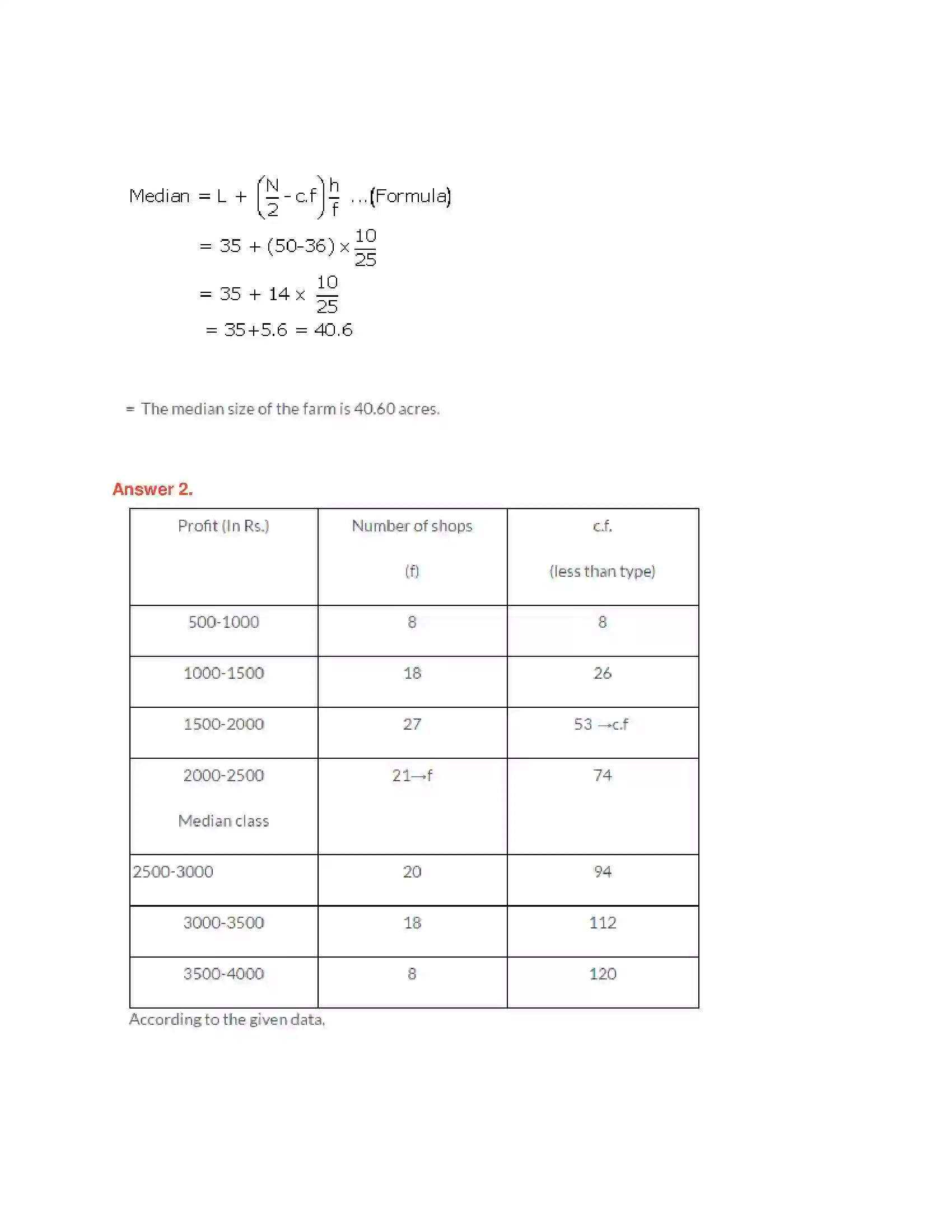 Maharashtra Board Class 10th Algebra - English Medium Statistics-I Solution 14