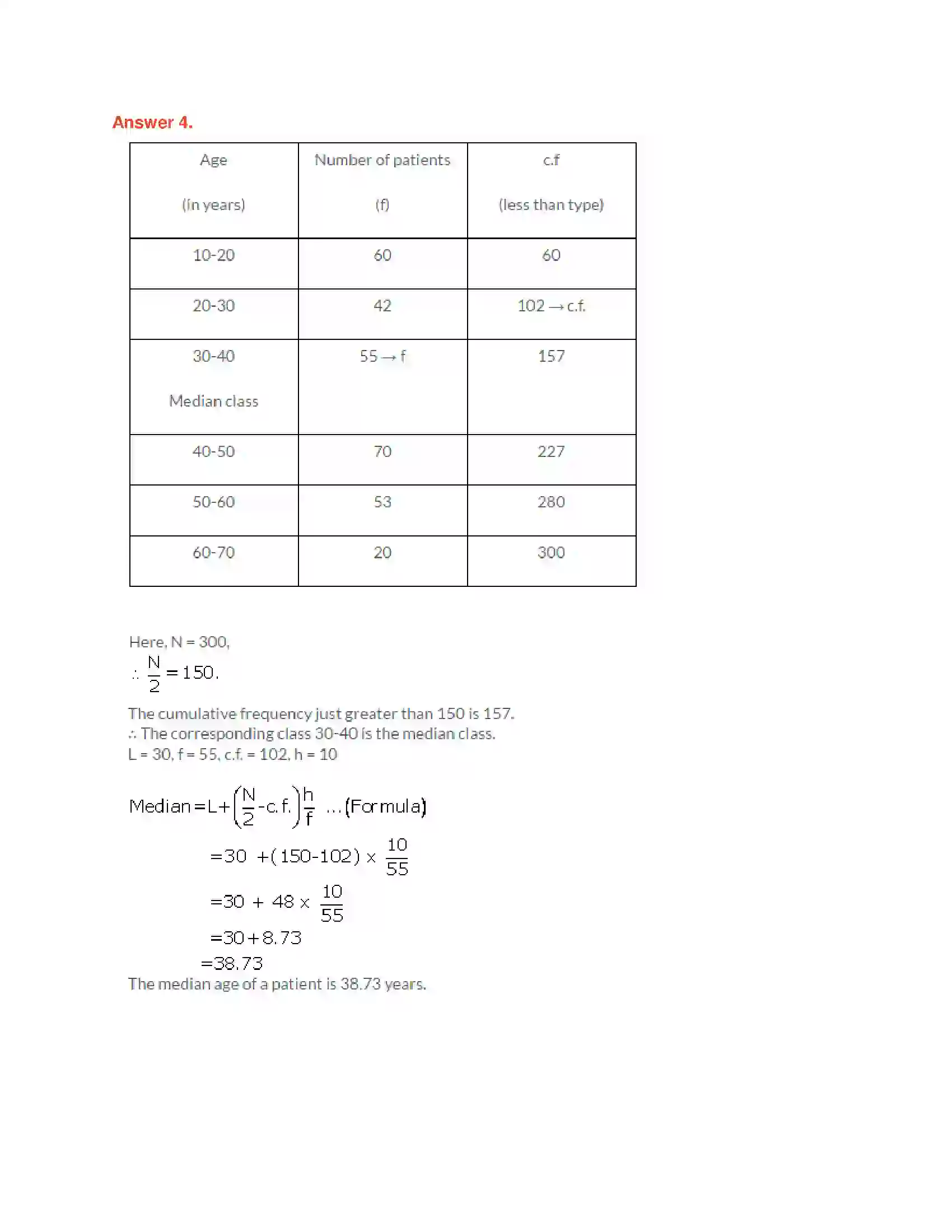 Maharashtra Board Class 10th Algebra - English Medium Statistics-I Solution 17