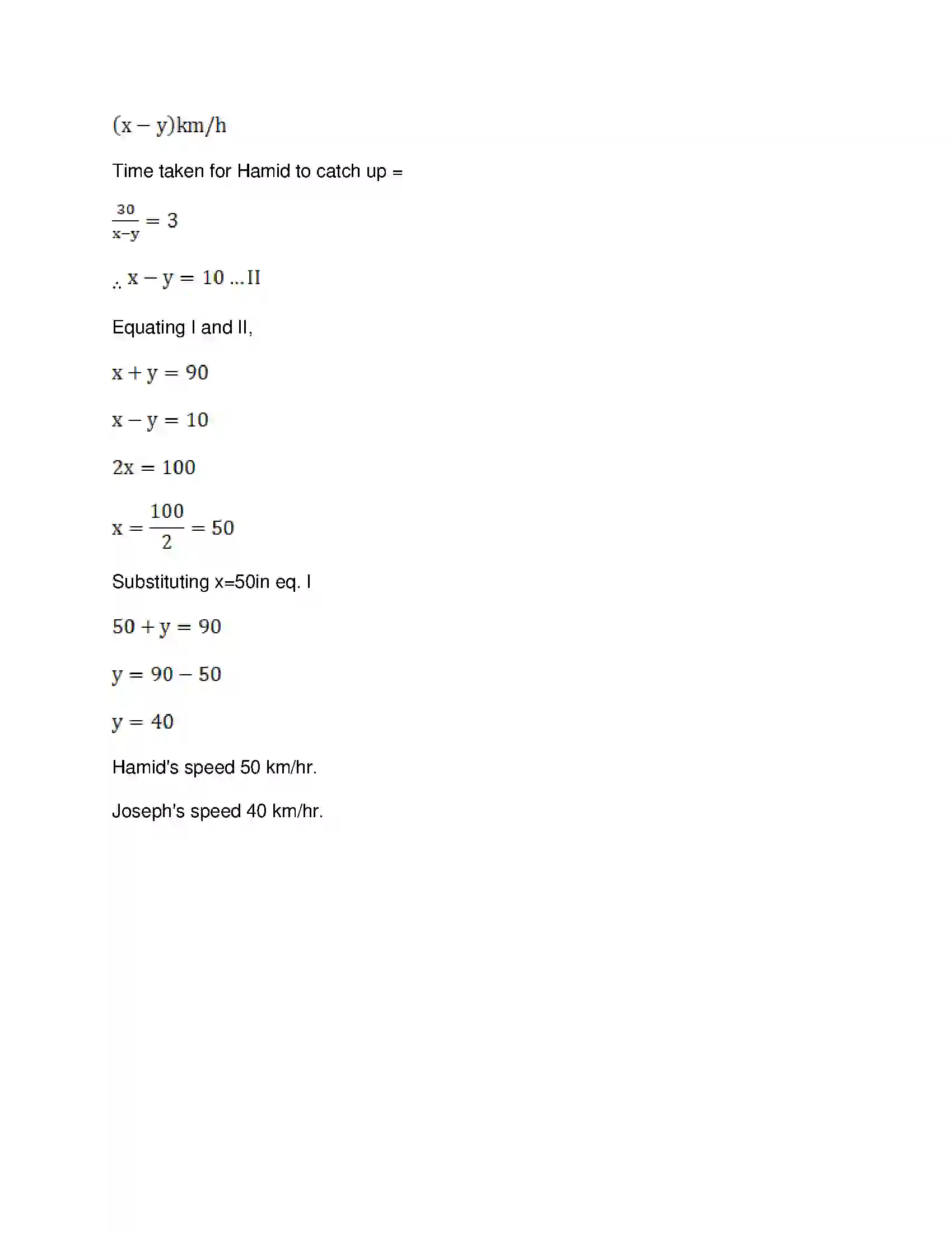 Maharashtra Board Class 10th Mathematics Part-I - English Medium Linear Equations in Two Variables Solution 66