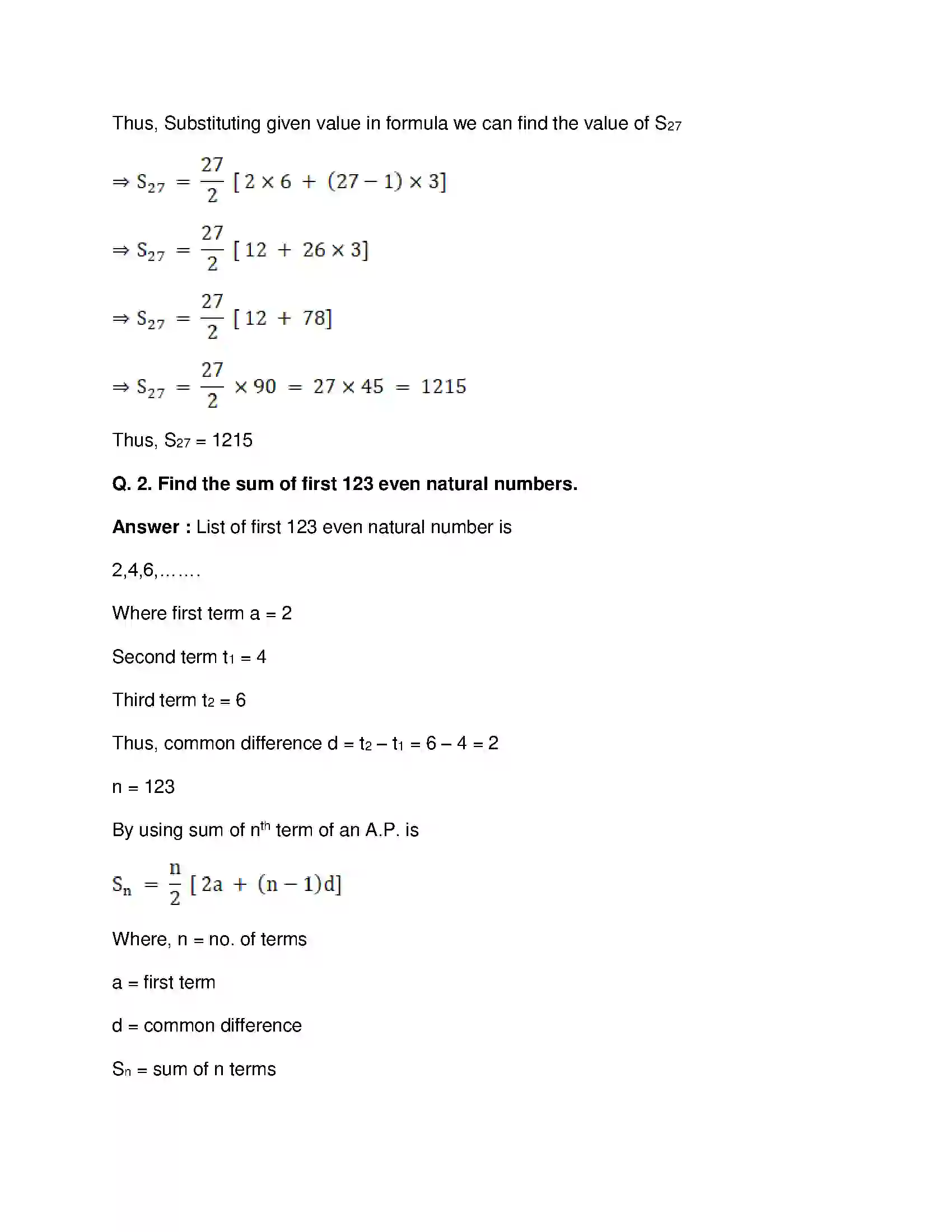 Maharashtra Board Class 10th Mathematics Part-I - English Medium Arithmetic Progression Solution 21