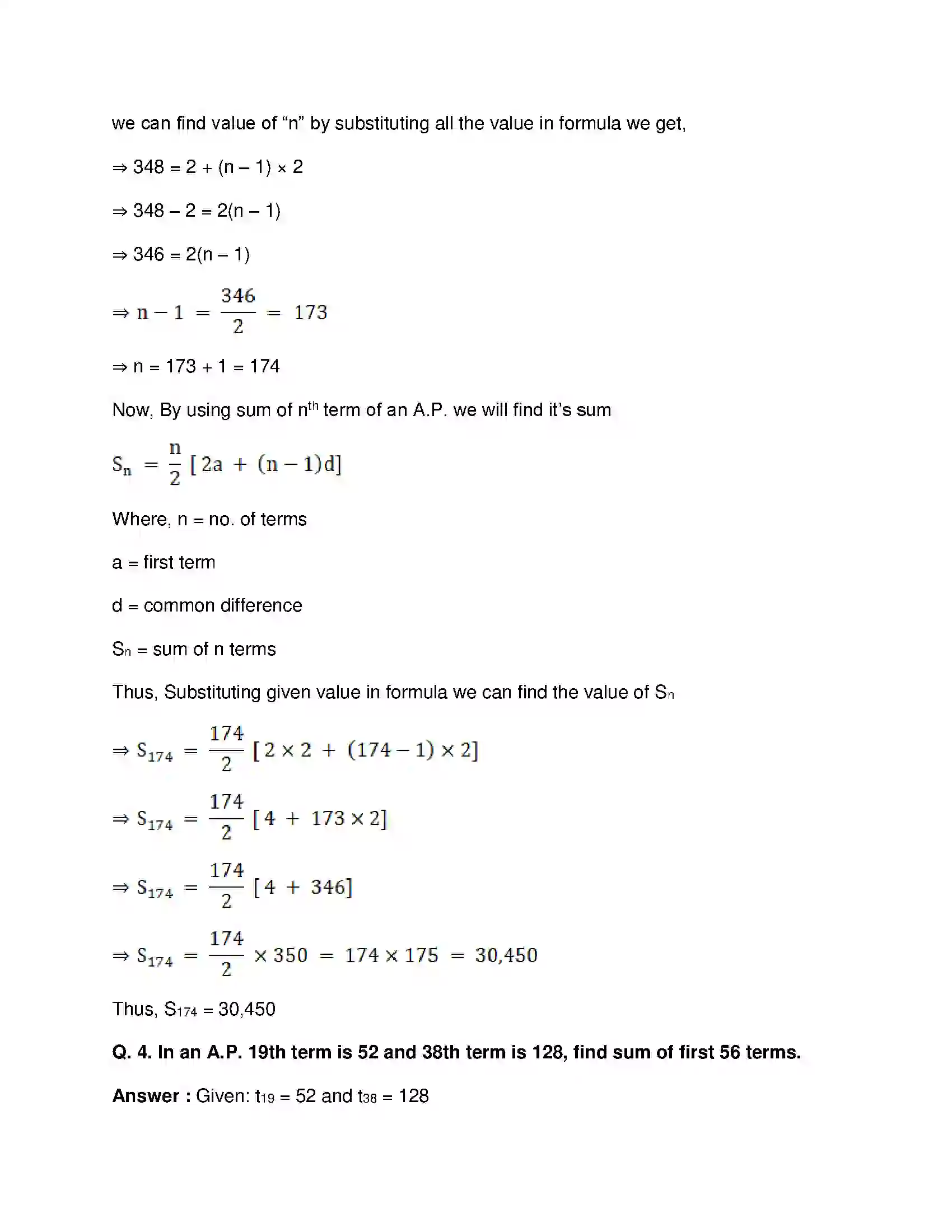Maharashtra Board Class 10th Mathematics Part-I - English Medium Arithmetic Progression Solution 23