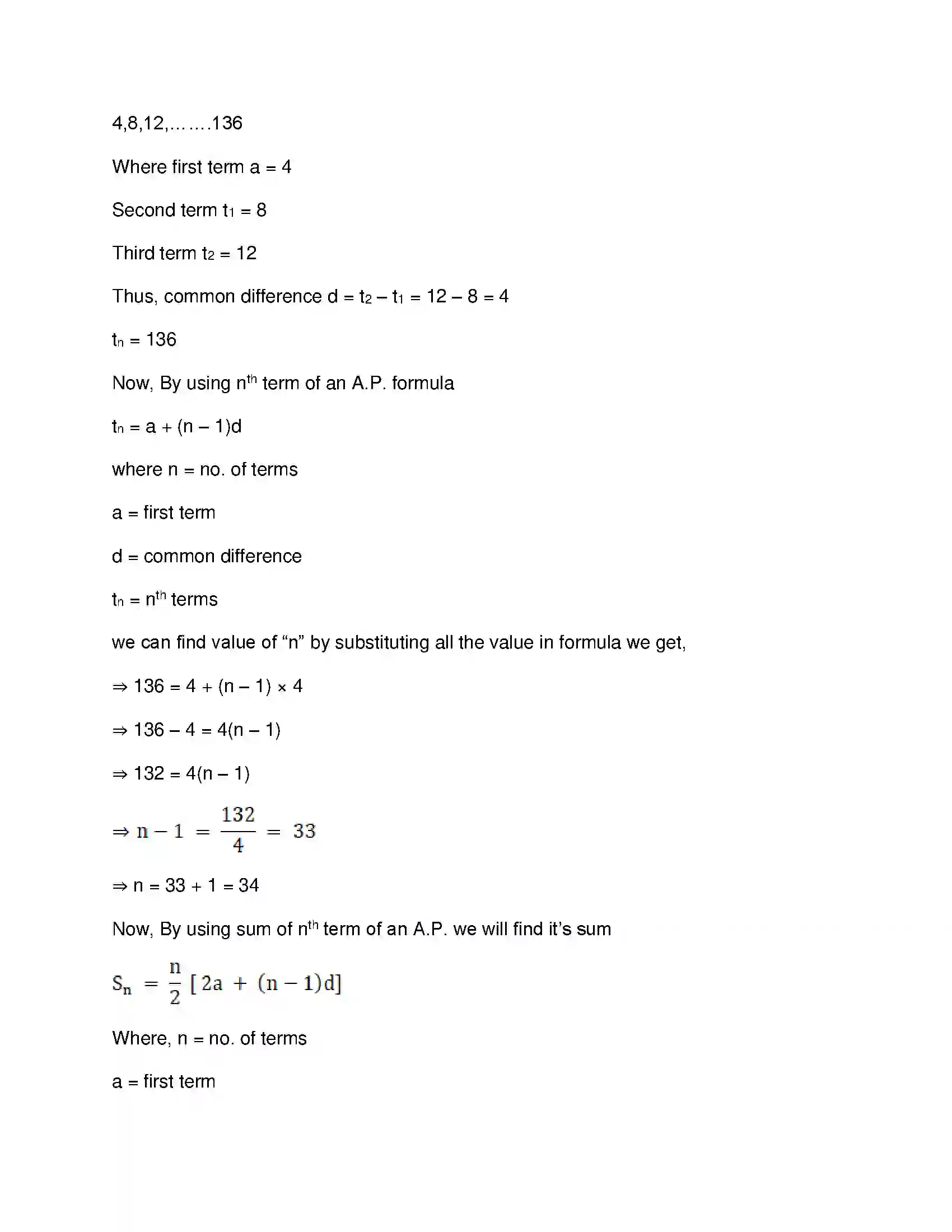 Maharashtra Board Class 10th Mathematics Part-I - English Medium Arithmetic Progression Solution 26