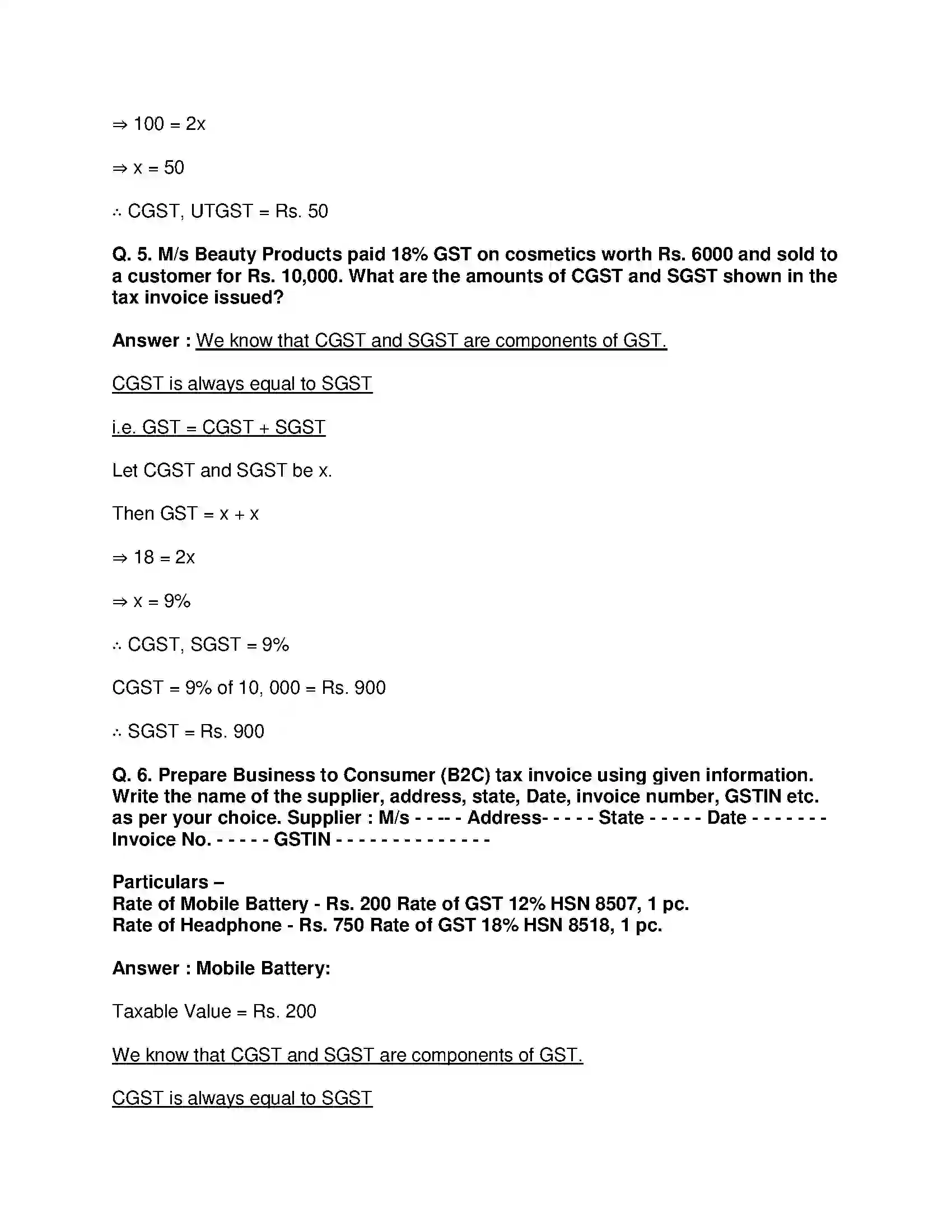 Maharashtra Board Class 10th Mathematics Part-I - English Medium Financial Planning Solution 10