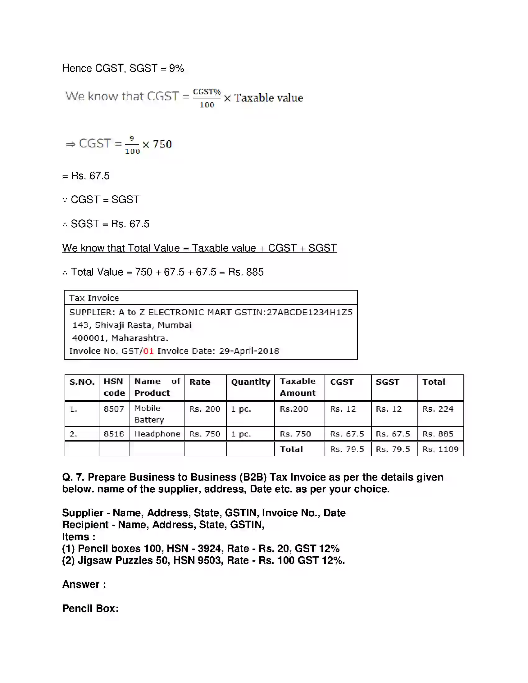 Maharashtra Board Class 10th Mathematics Part-I - English Medium Financial Planning Solution 12