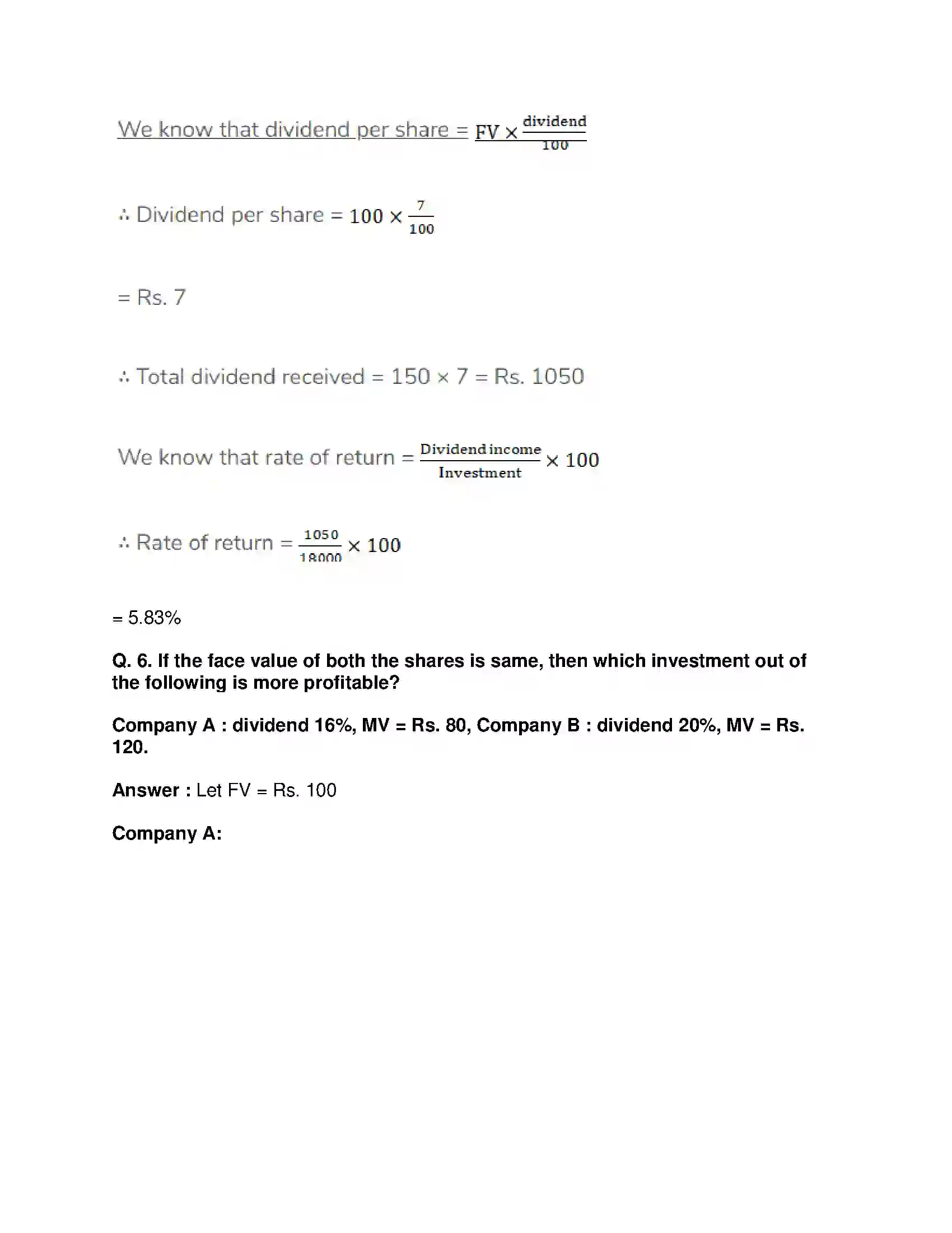Maharashtra Board Class 10th Mathematics Part-I - English Medium Financial Planning Solution 18