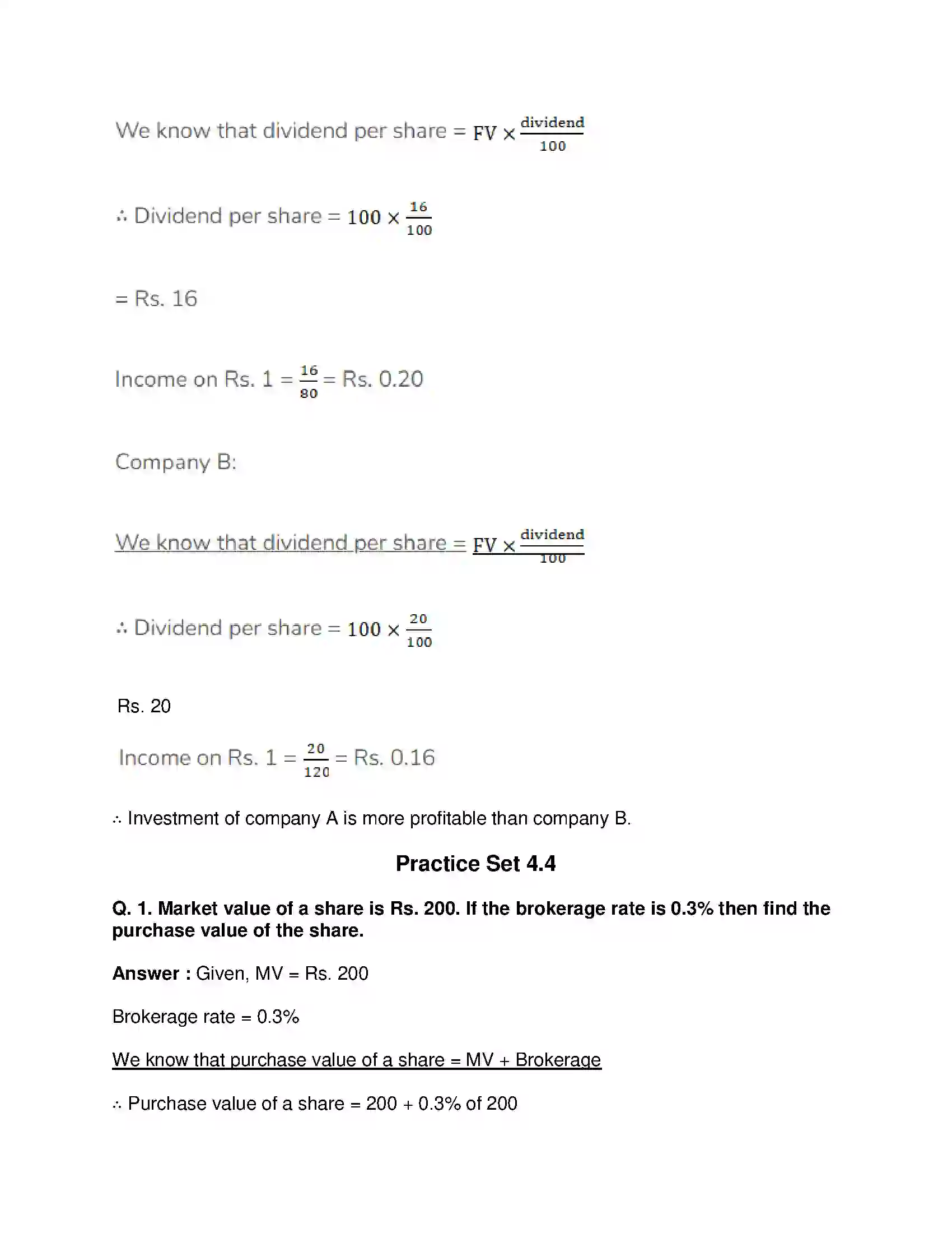 Maharashtra Board Class 10th Mathematics Part-I - English Medium Financial Planning Solution 19