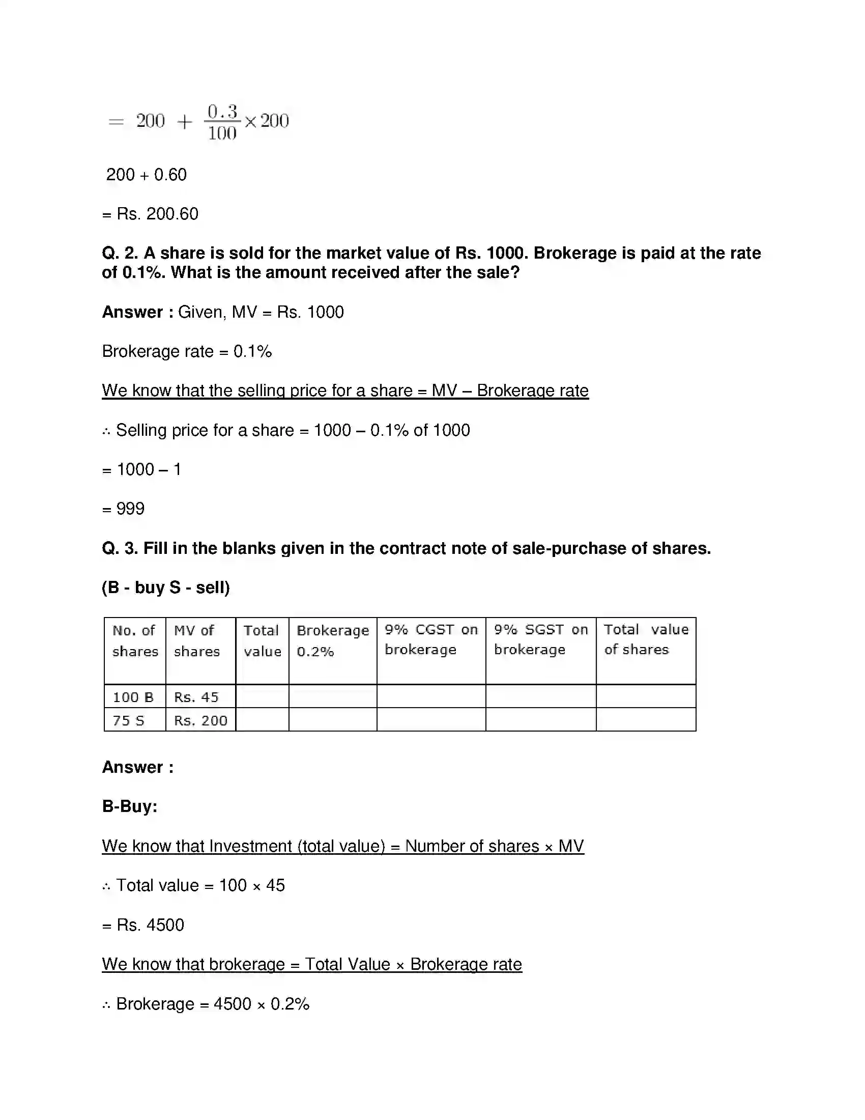 Maharashtra Board Class 10th Mathematics Part-I - English Medium Financial Planning Solution 20