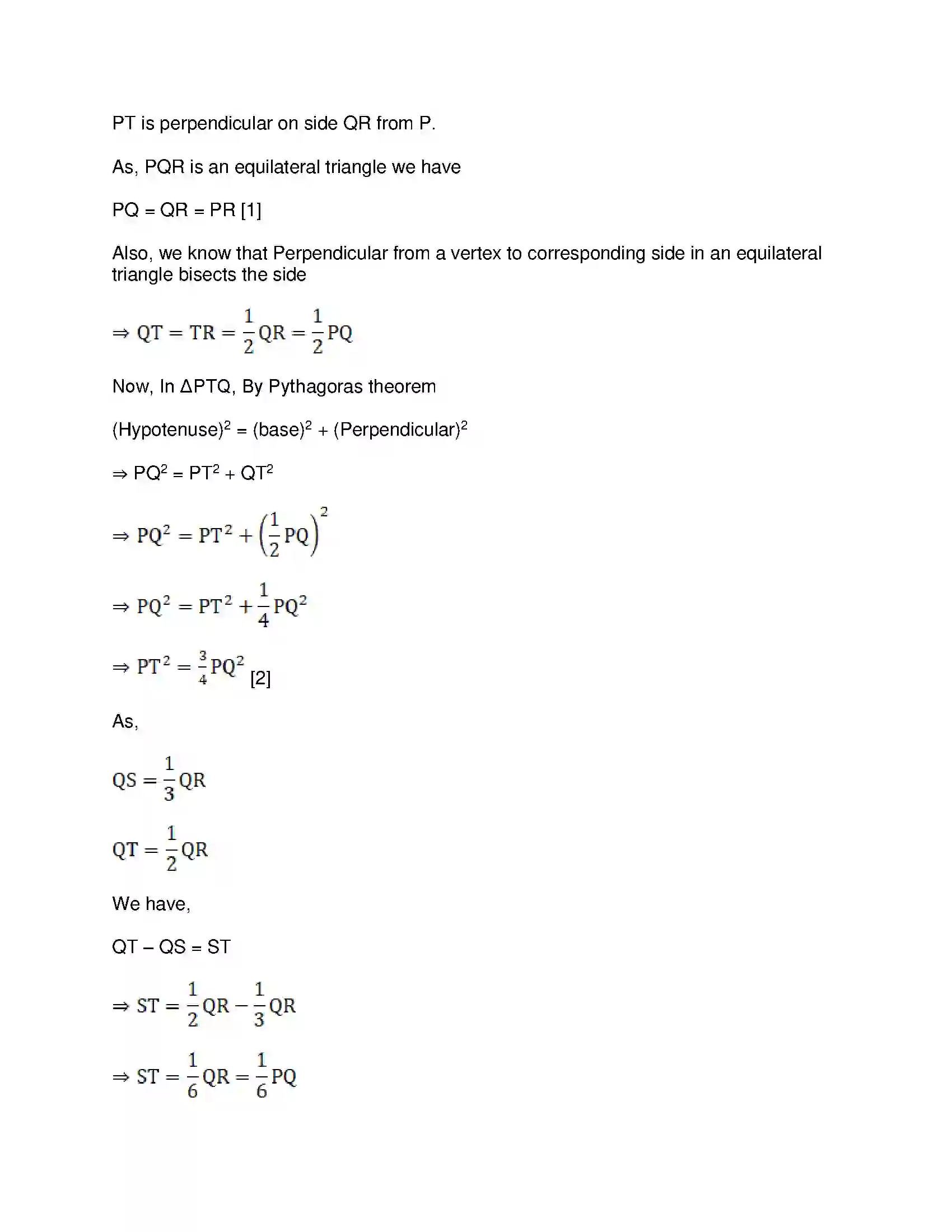 Maharashtra Board Class 10th Mathematics Part-II - English Medium Pythagoras Theorem Solution 43