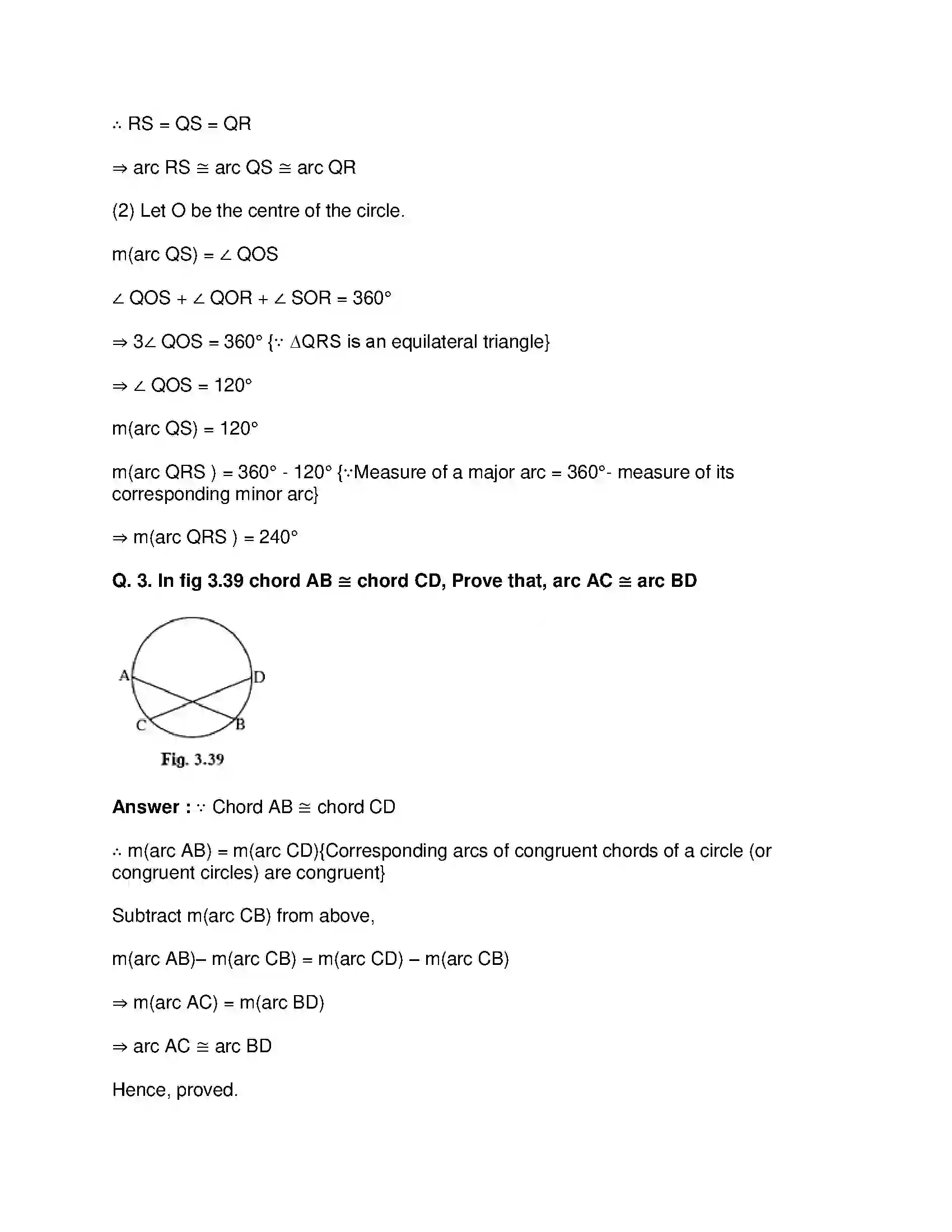 Maharashtra Board Class 10th Mathematics Part-II - English Medium Circle Solution 10