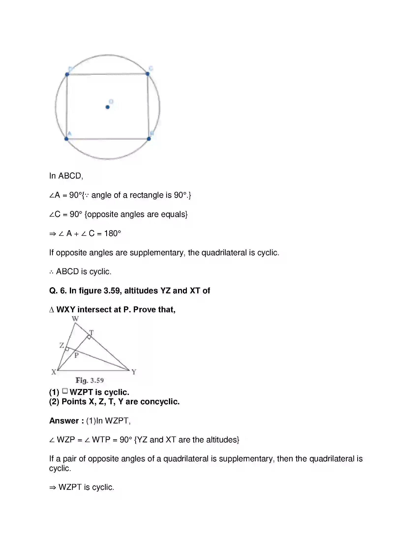 Maharashtra Board Class 10th Mathematics Part-II - English Medium Circle Solution 15