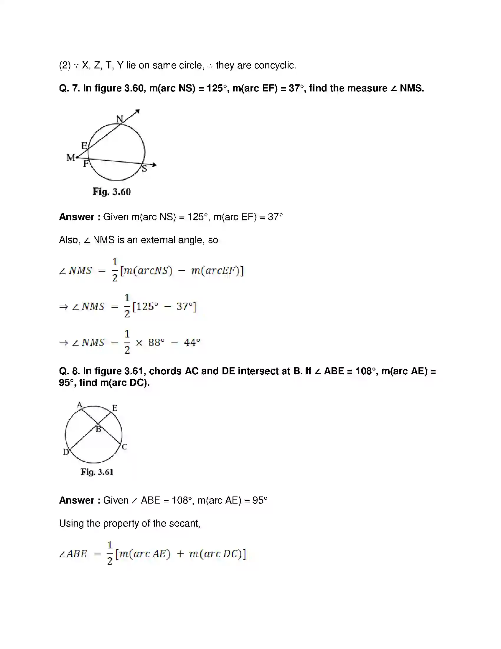Maharashtra Board Class 10th Mathematics Part-II - English Medium Circle Solution 16