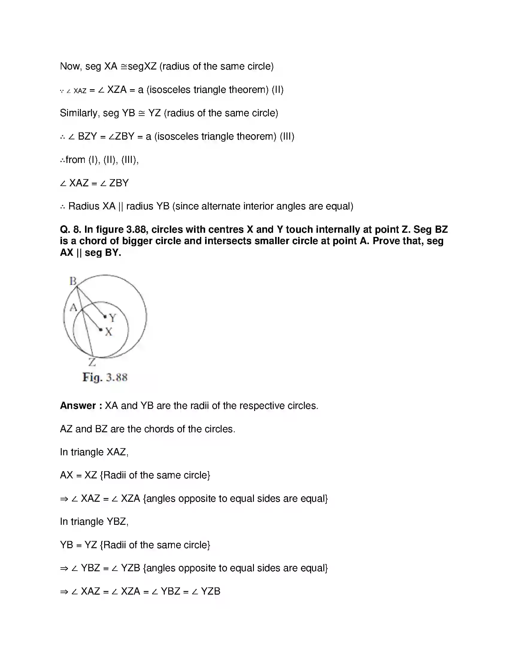 Maharashtra Board Class 10th Mathematics Part-II - English Medium Circle Solution 34