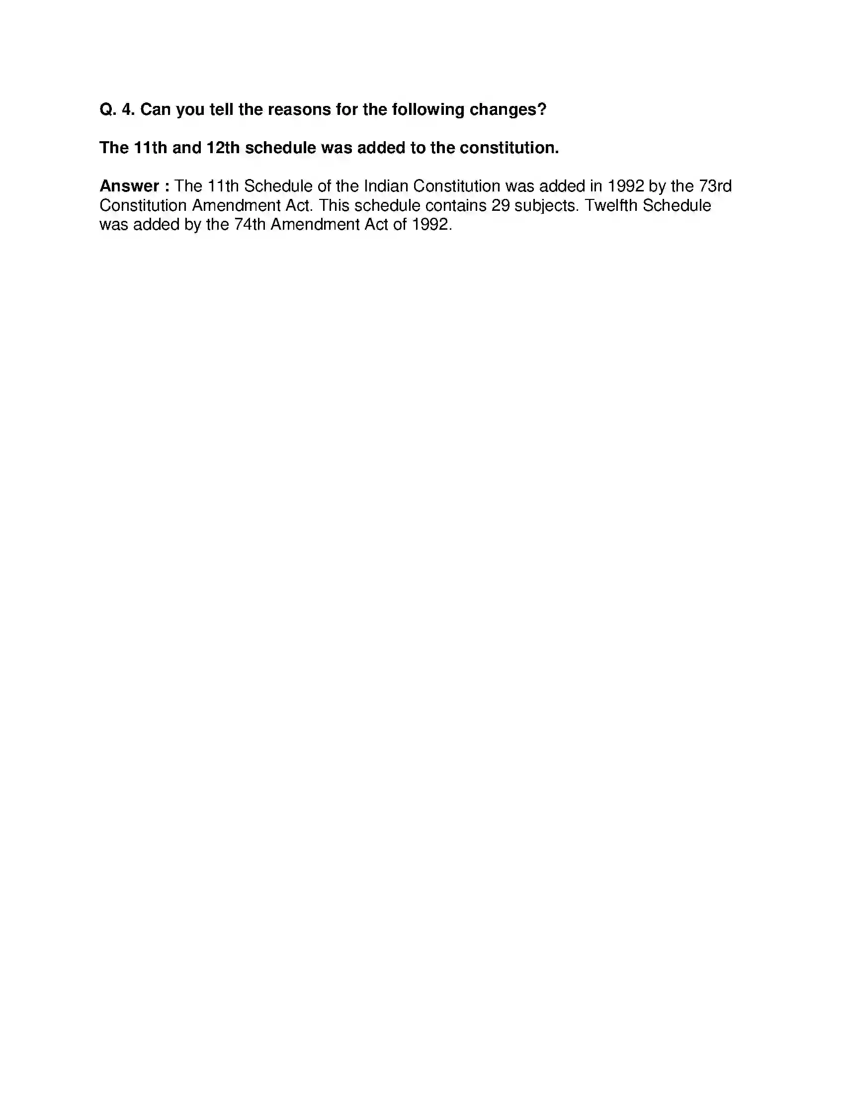 Maharashtra Board Class 10th Political Science - English Medium Working of the Constitution Solution 13